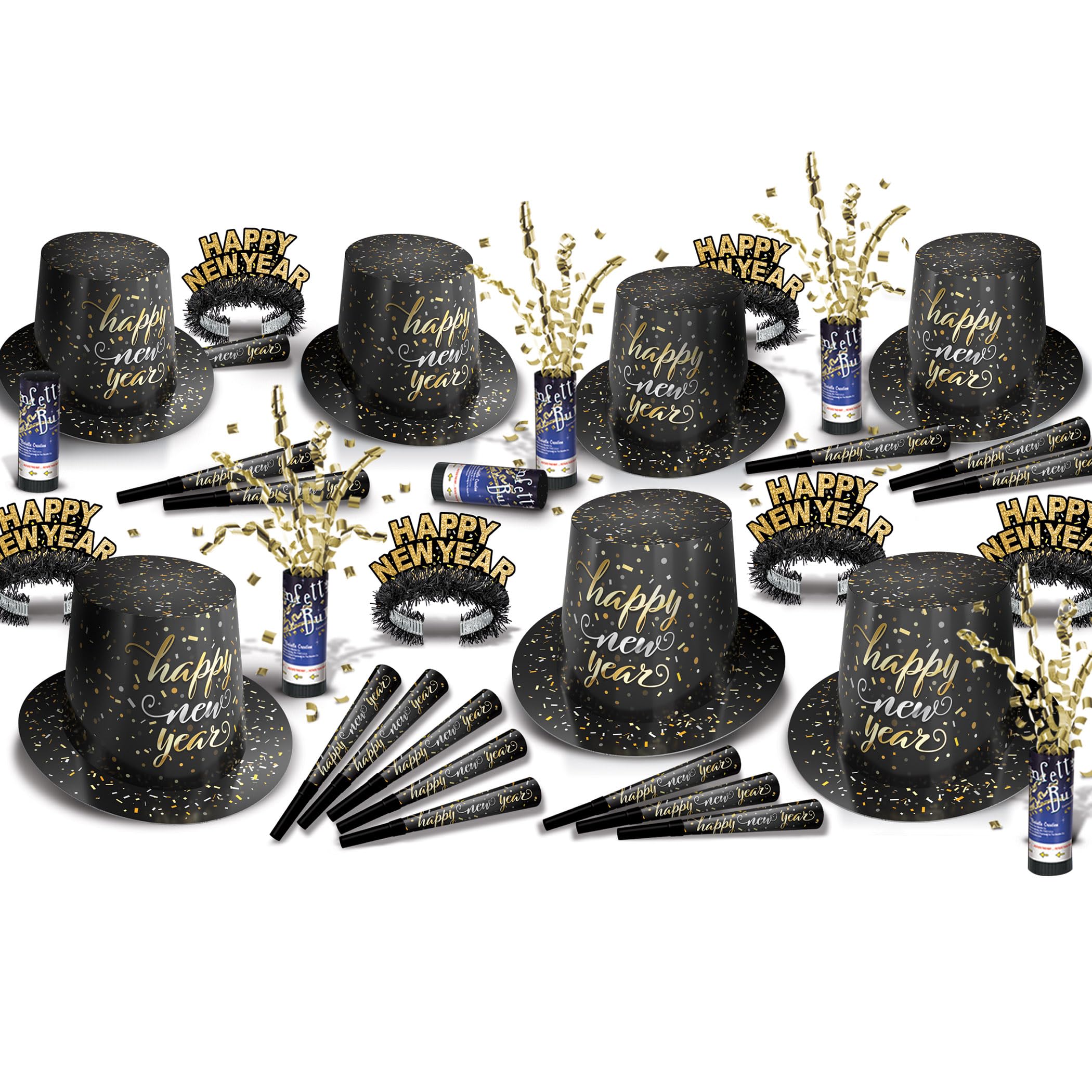 Beistle 88455BK50 Confetti New Year Asst for 50