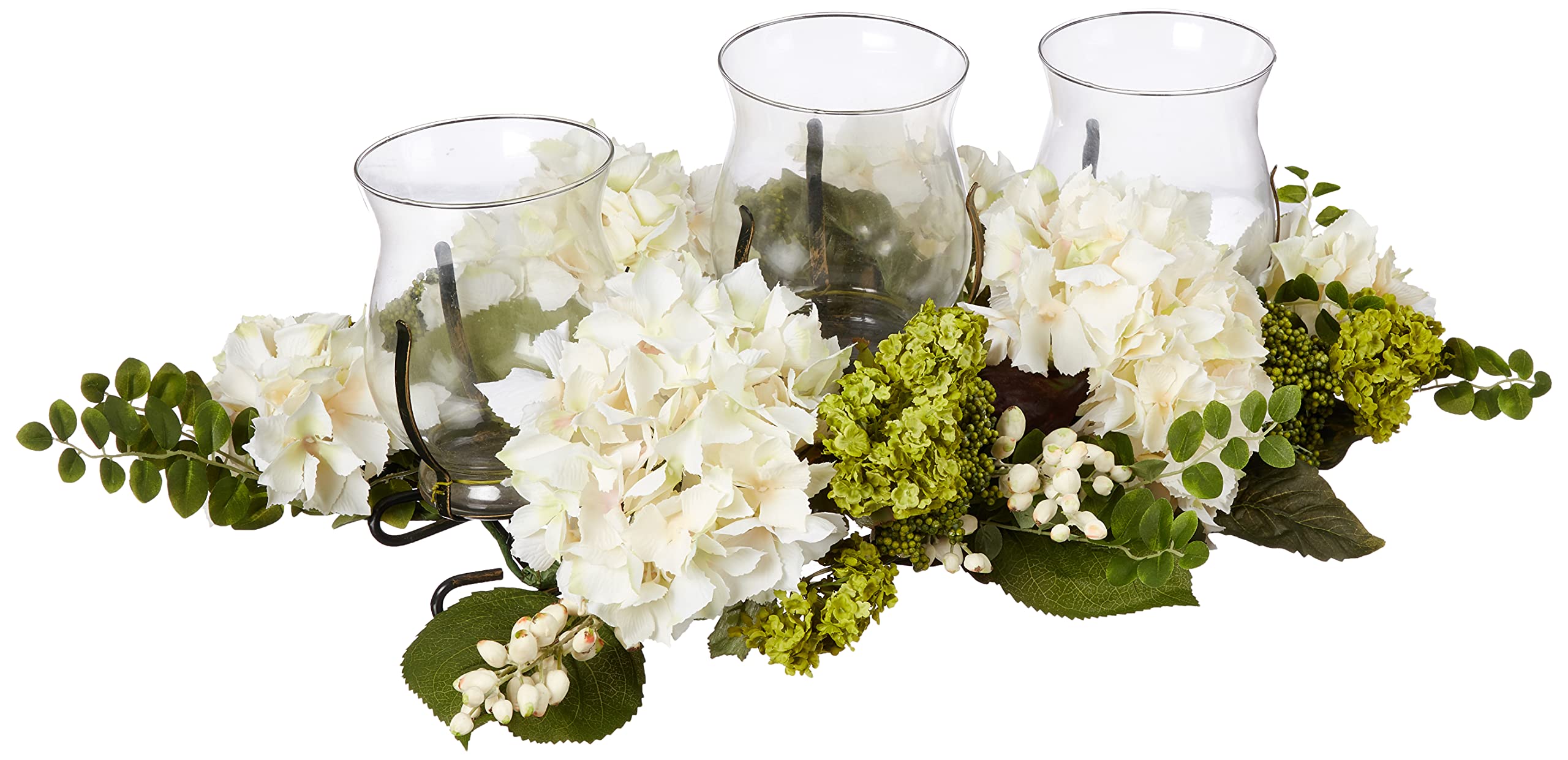 Snowball Hydrangea Triple Candelabrum