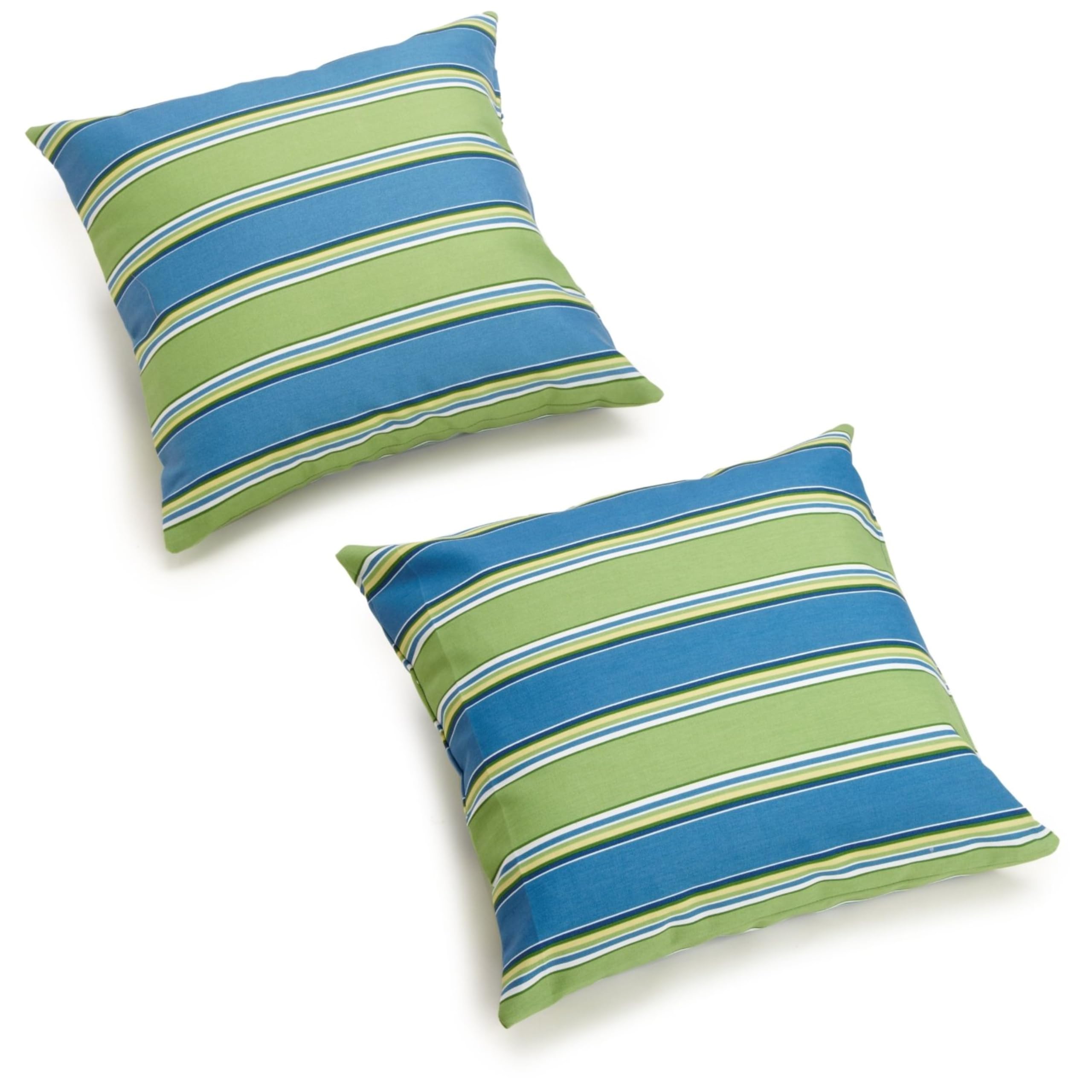 17-inch Square Solid Polyester Outdoor Throw Pillows (Set of 4)