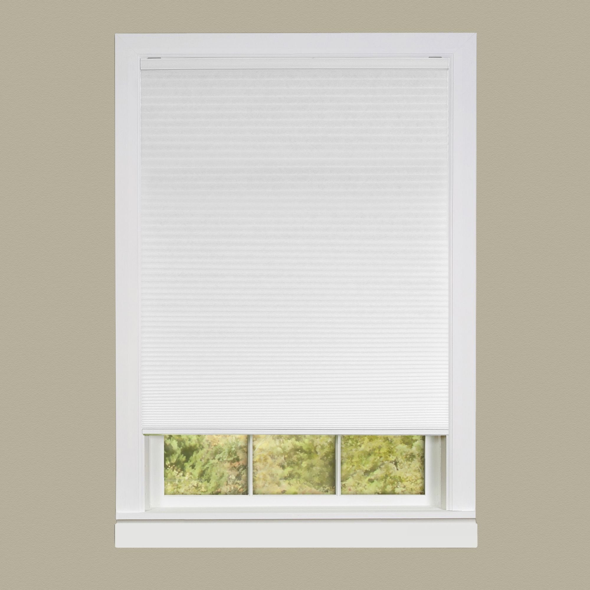 Cordless Honeycomb Cellular Pleated Shade 34x64 - White