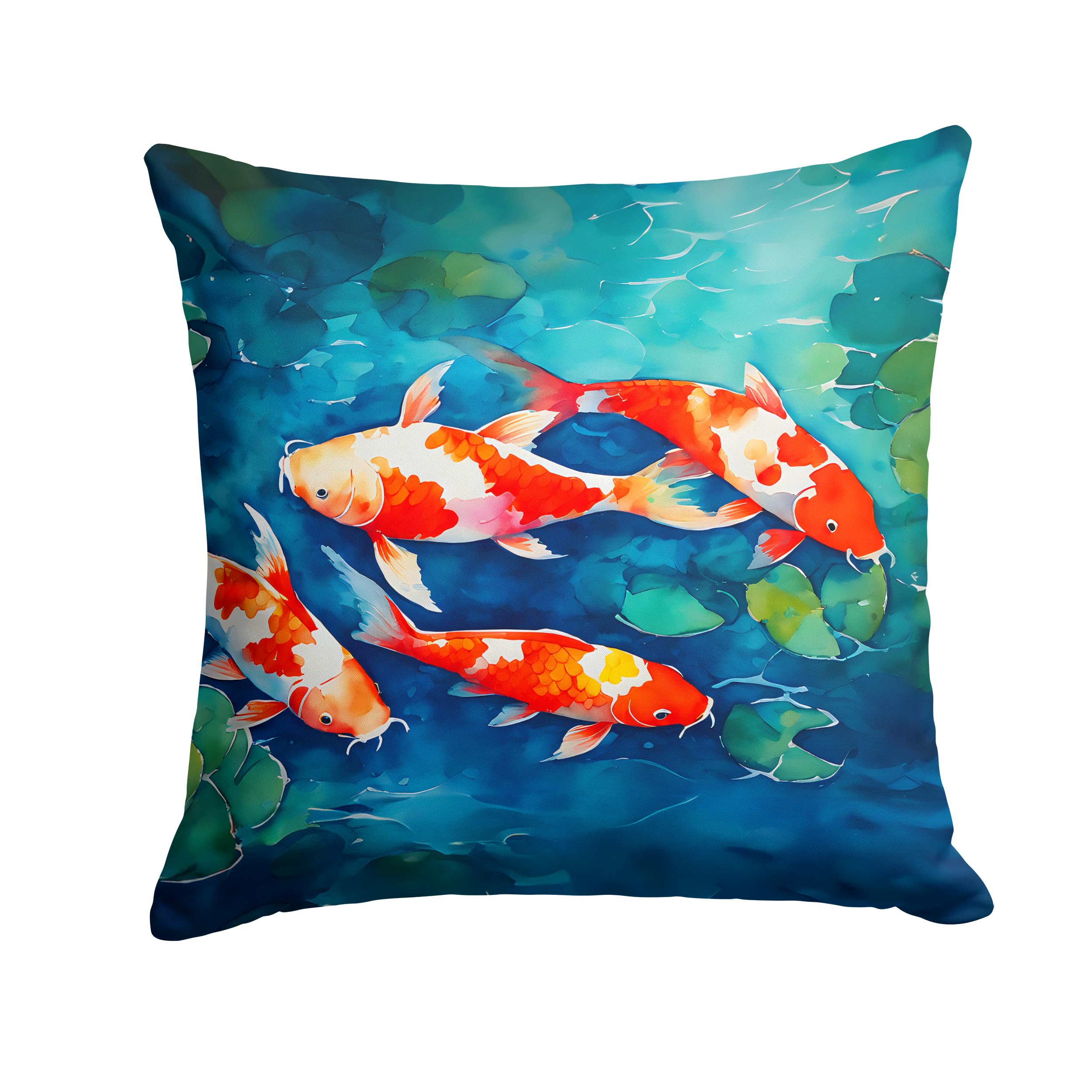 Koi Fish Throw Pillow