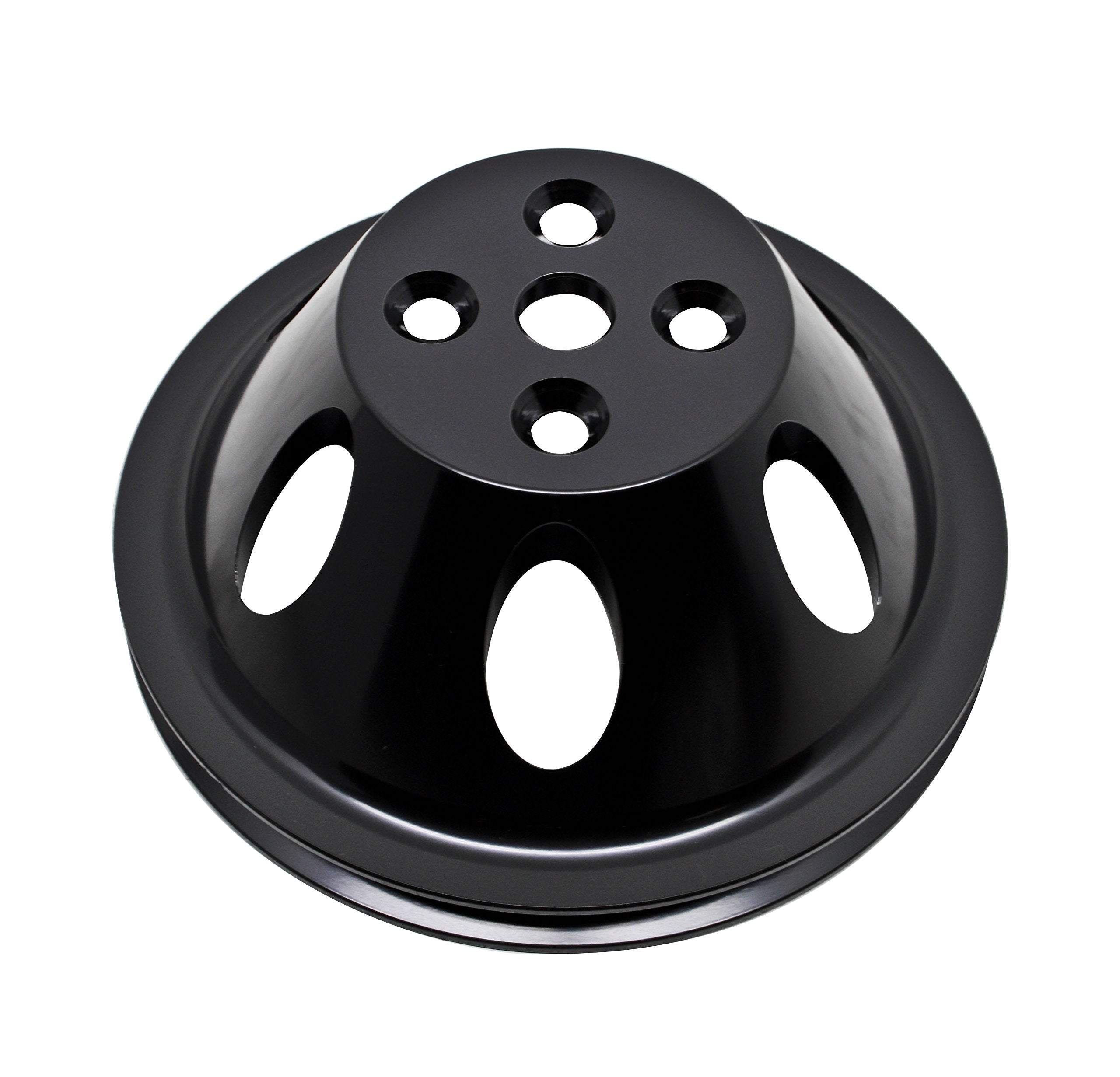 Compatible/Replacement for CHEVY BIG BLOCK BLACK ALUMINUM WATER PUMP PULLEY - 1 GROOVE (SHORT)