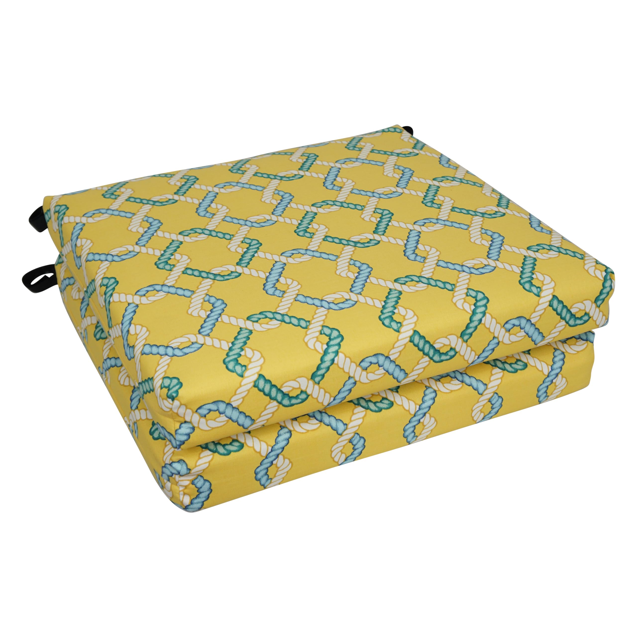 20-inch by 19-inch Patterned Outdoor Chair Cushions (Set of 2)  93454-2CH-OD-105