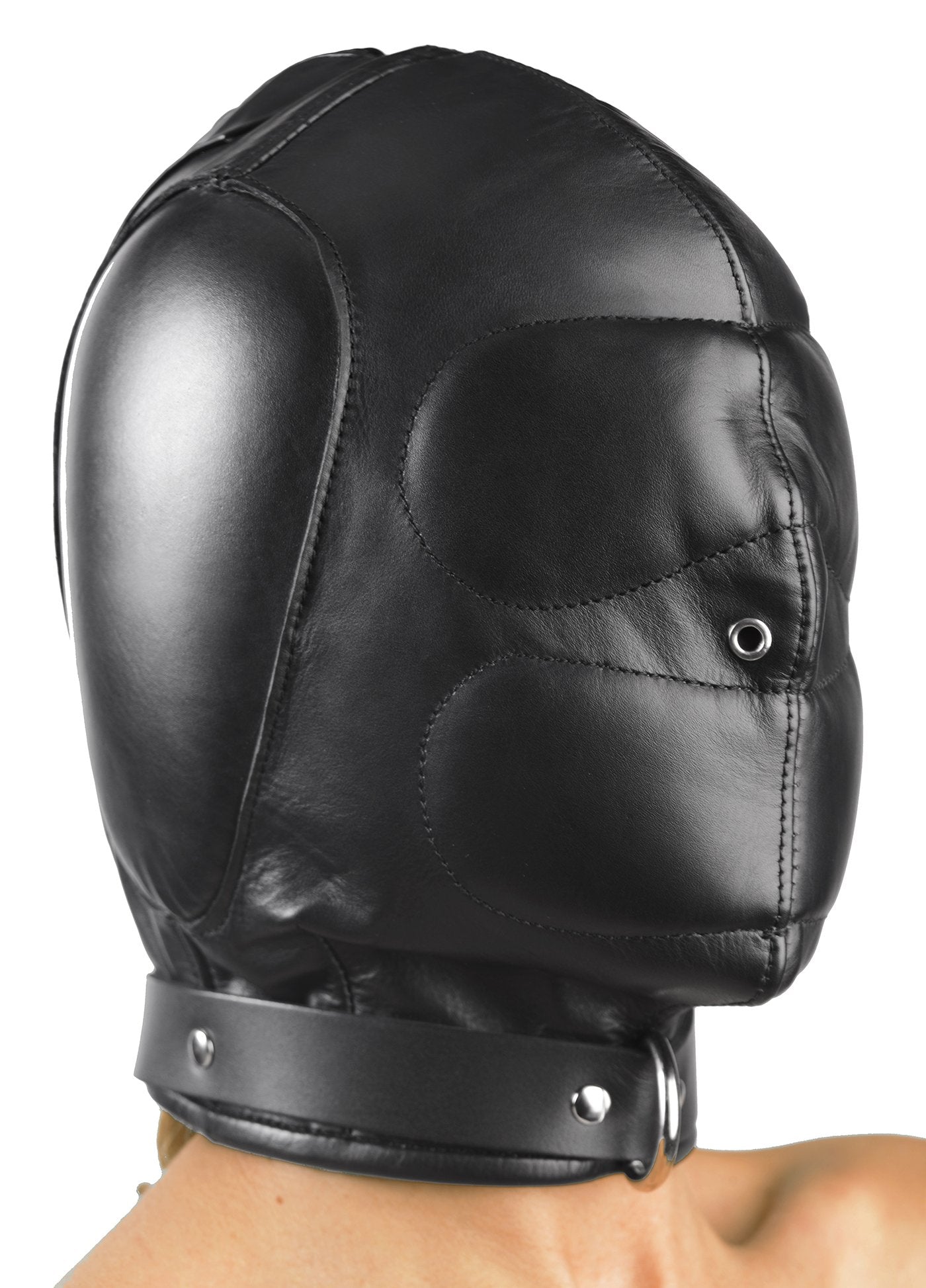 Padded Leather Hood - MediumLarge