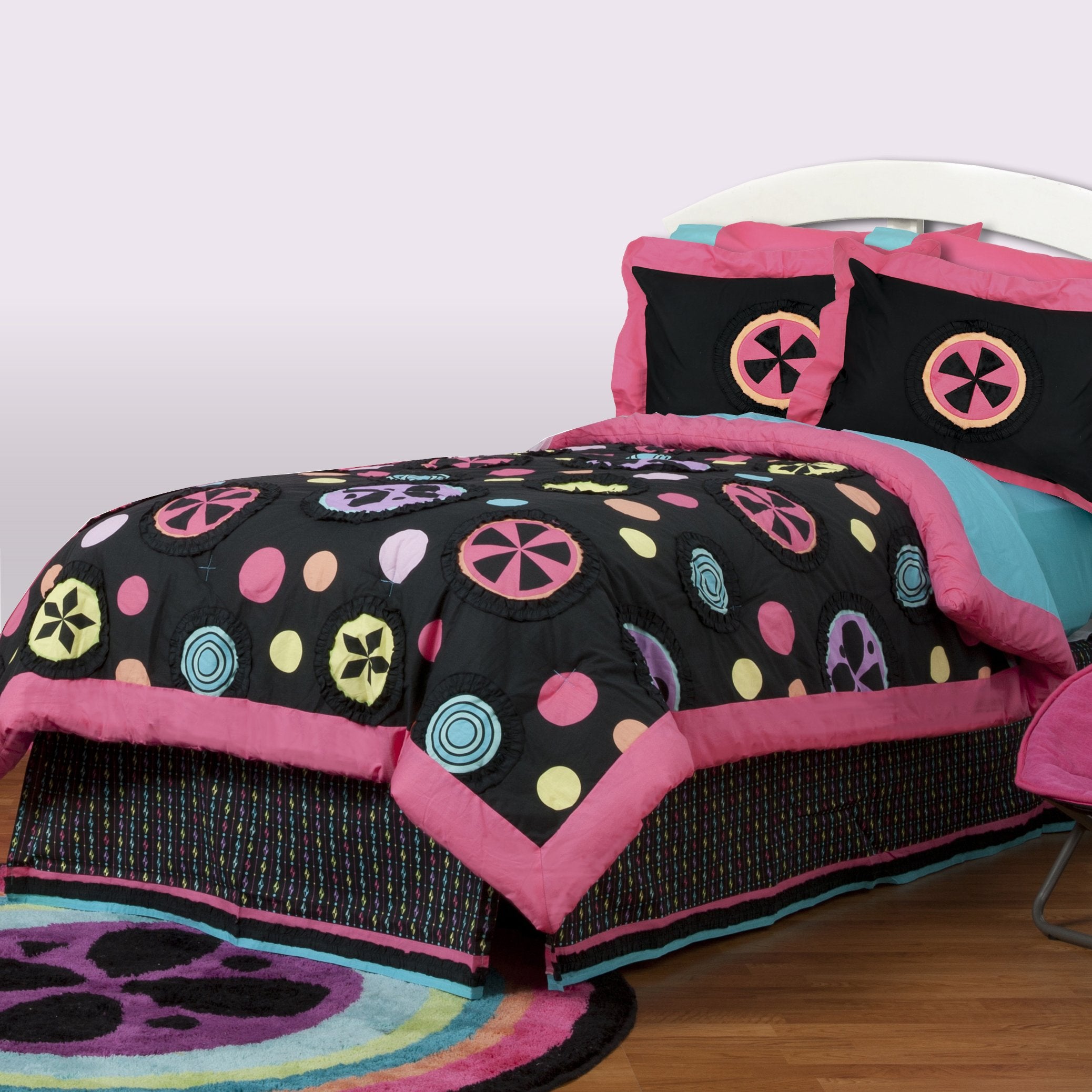 One Grace Place Magical Michayla Full Bedding Set, 8 Piece