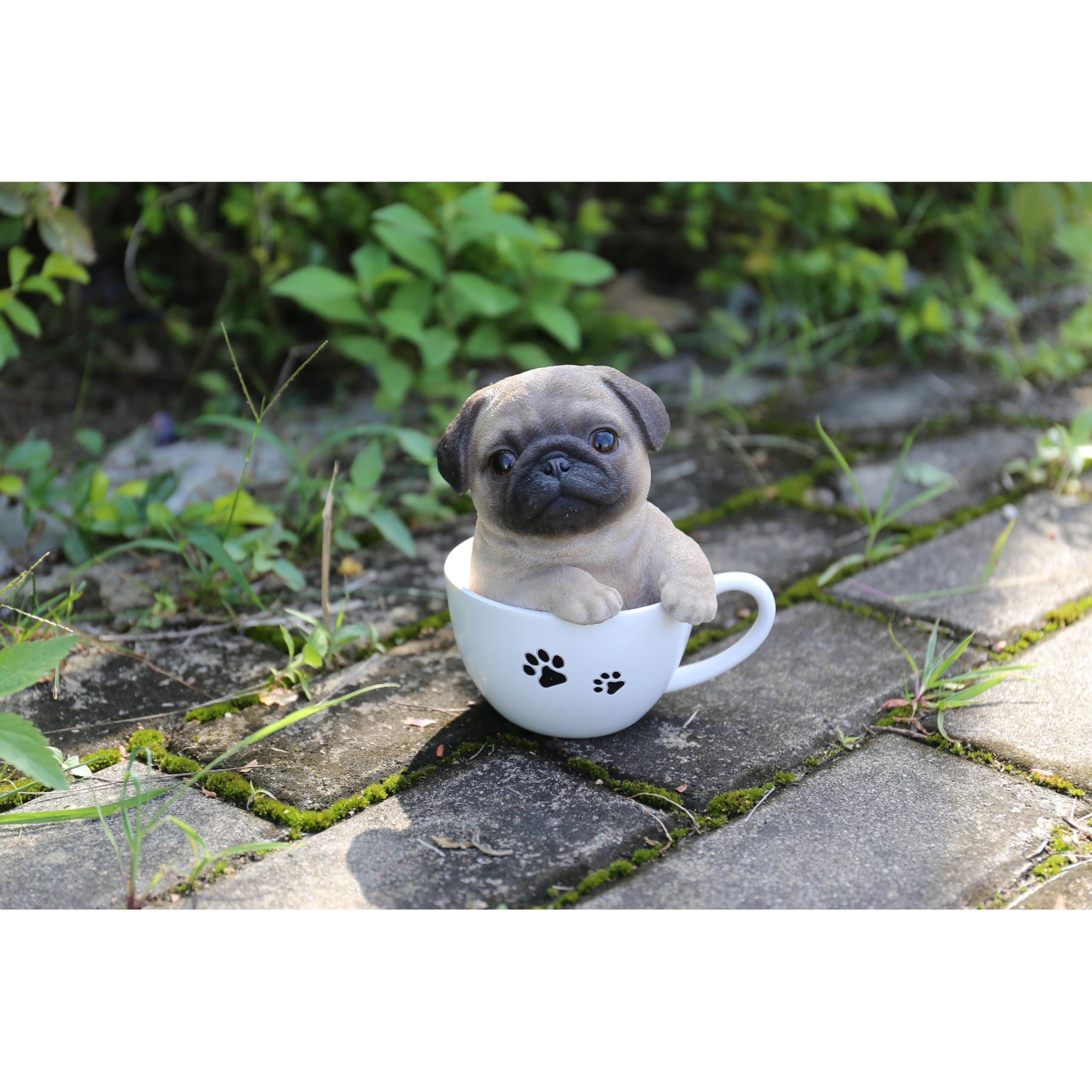 Hi-Line Gift Ltd 87706-B Teacup Pug Puppy Statue