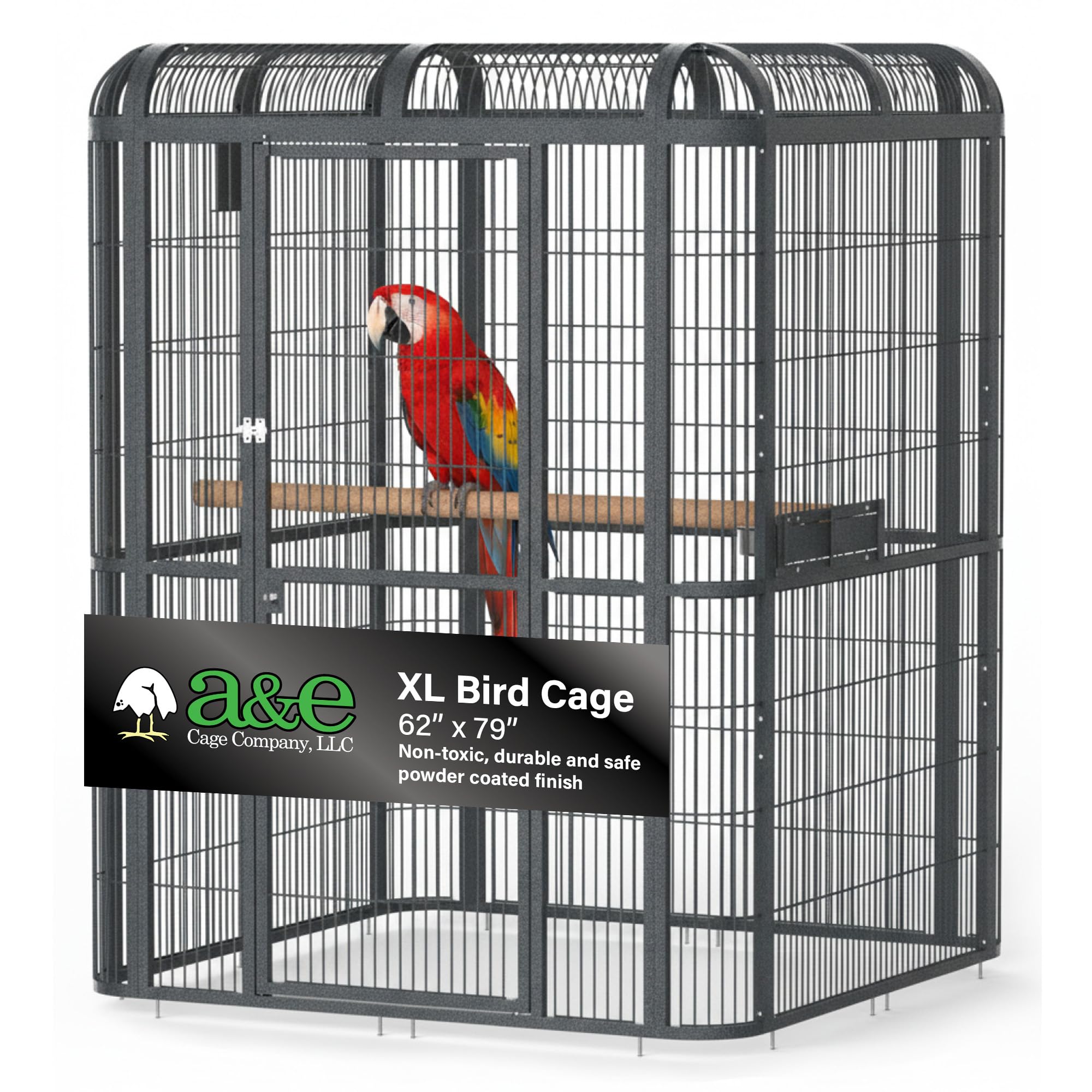 62x62″ Walk In Aviary WI6262 Black″
