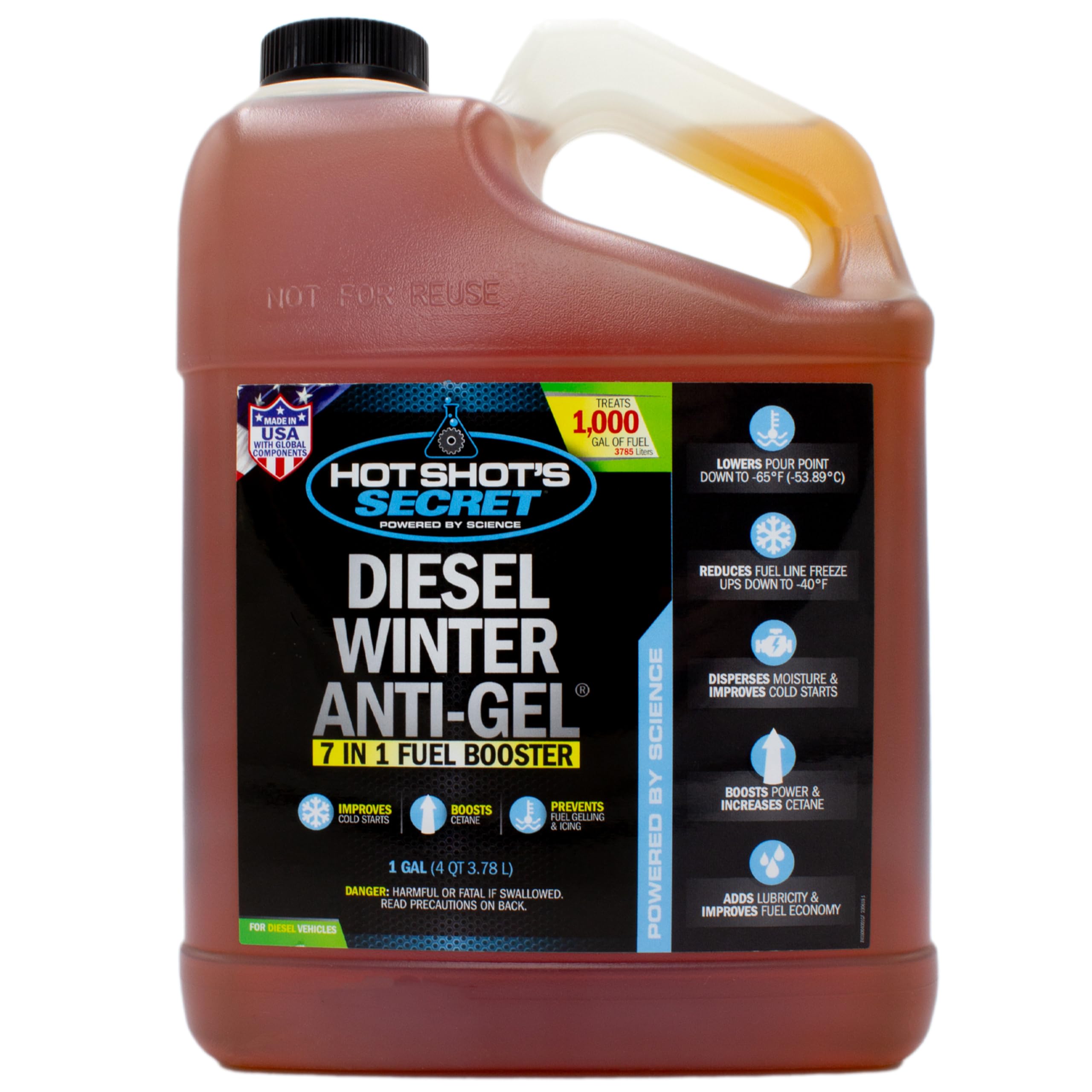 Hot Shots Secret Diesel Winter Anti-Gel 1 Gallon, Amber (P403301G)