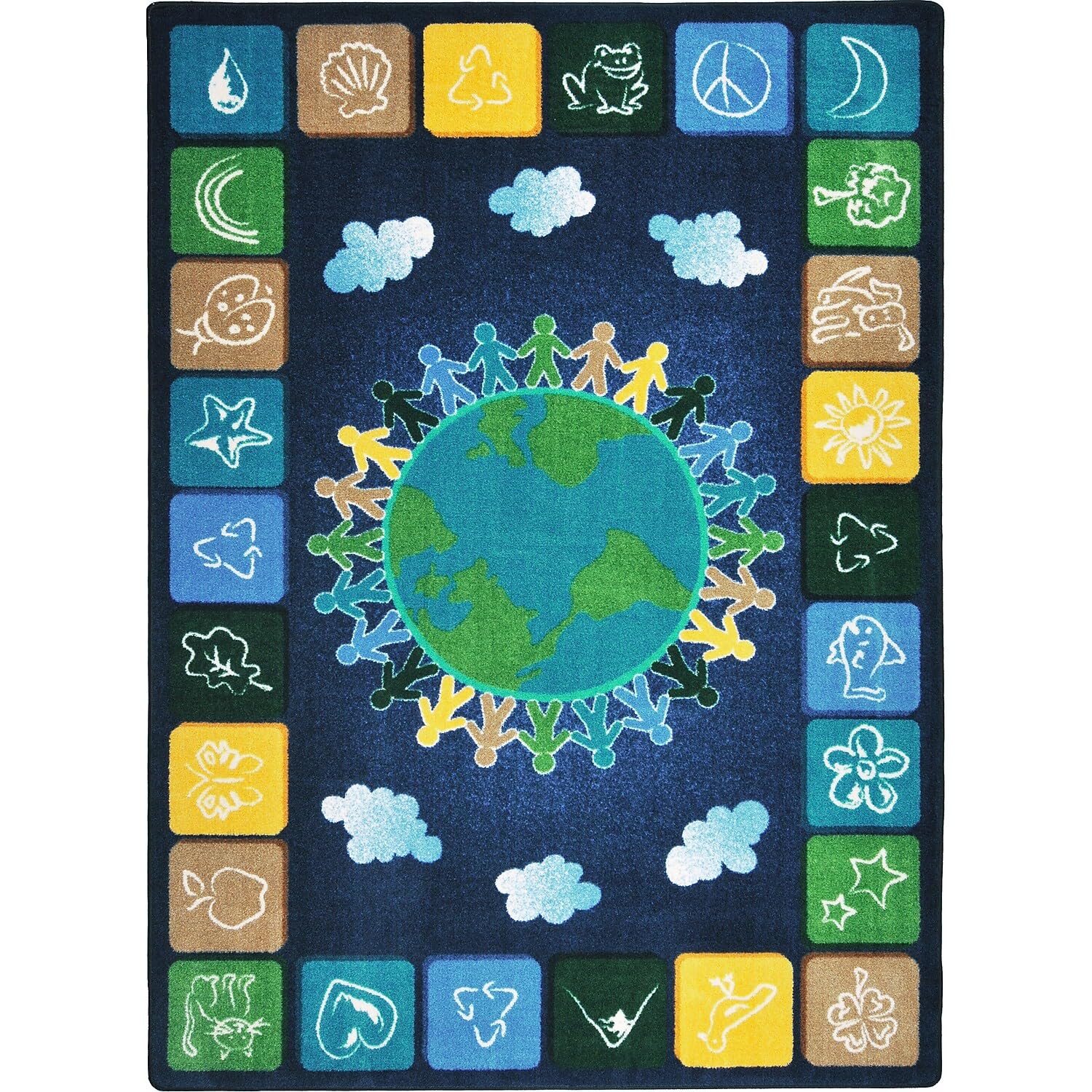 One World 54 x 78??area rug in color Neutrals