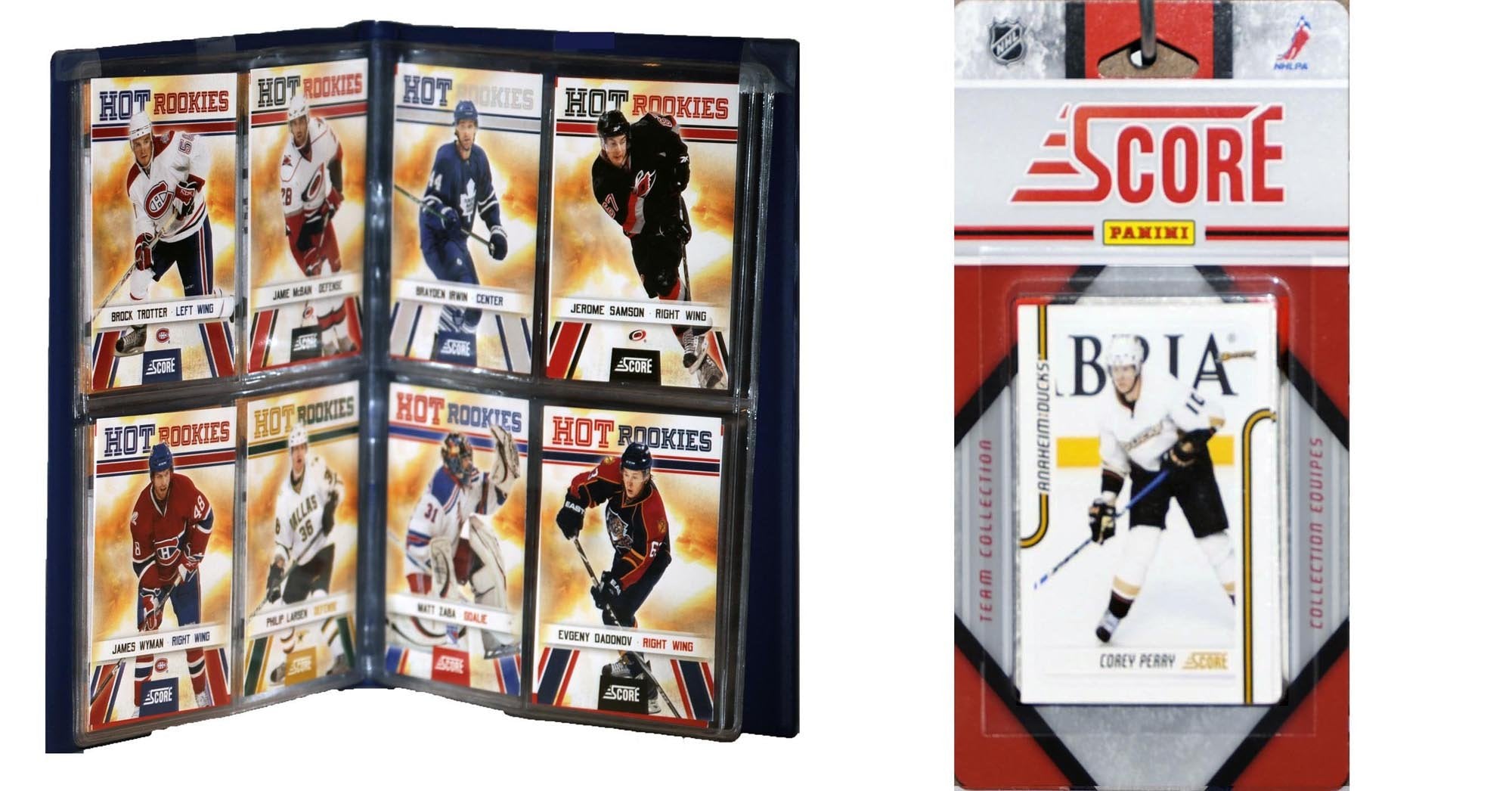 NHL Anaheim Ducks Licensed 2011 Score Team Set and Storage Album