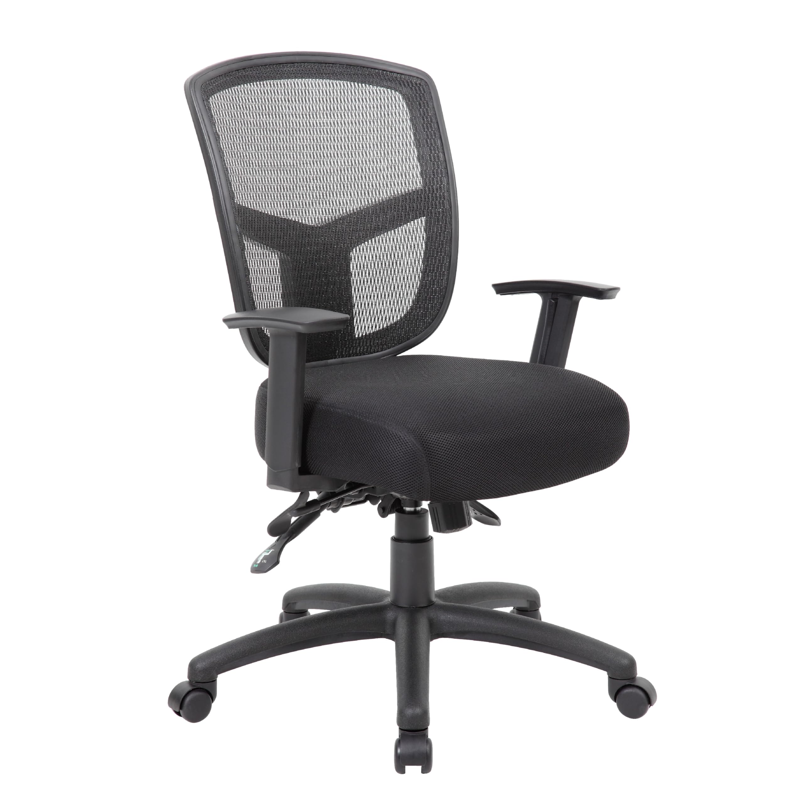 Oyo Swivel Task Chair, Black Mesh, Commercial Multi-Tilt, Caster Wheels