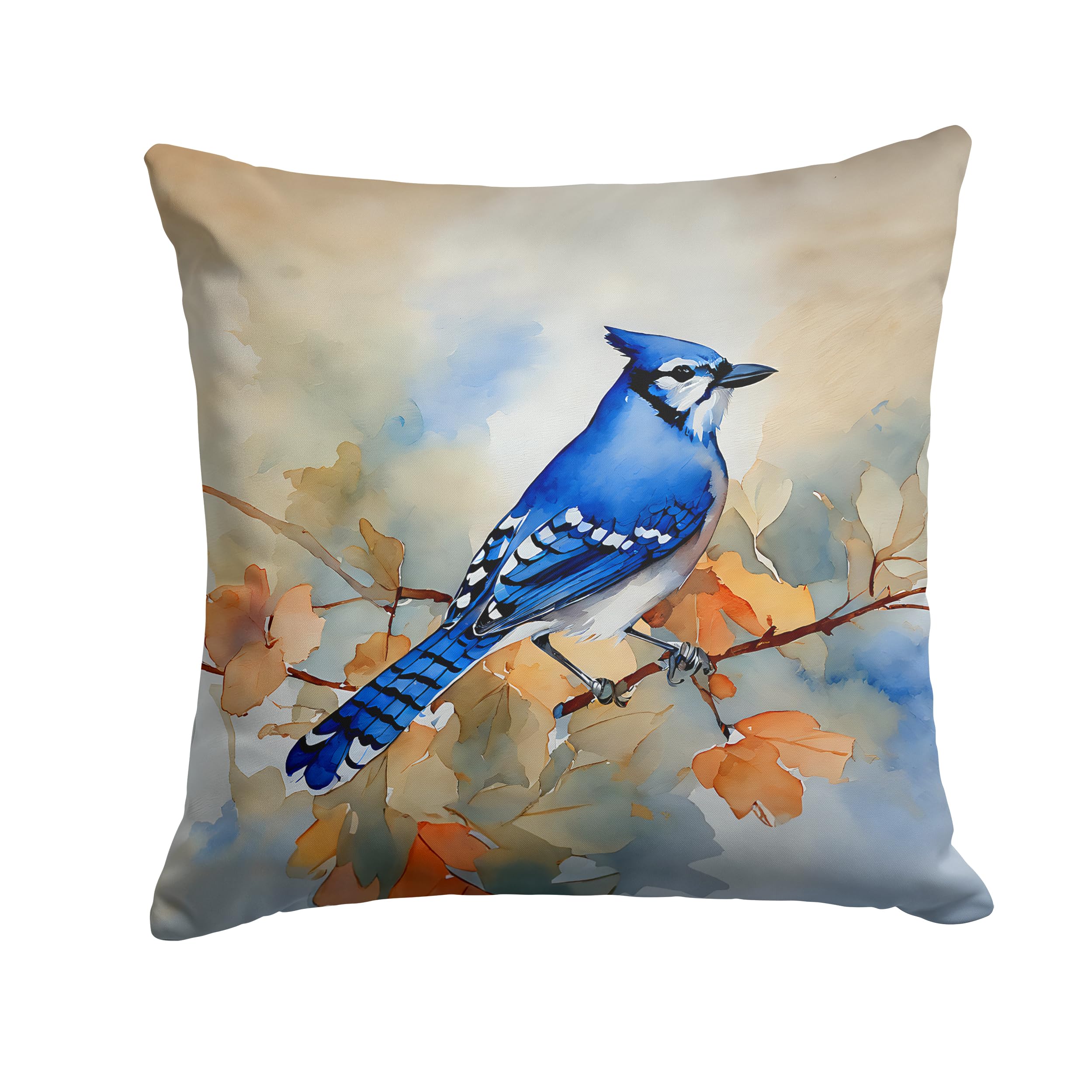 Blue Jay Throw Pillow