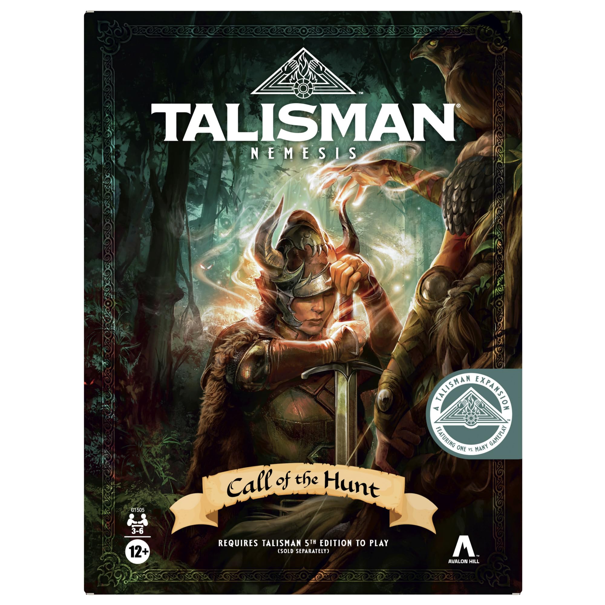 Hasbro Gaming Avalon Hill Talisman Nemesis: Call of the Hunt Expansion Pack - Adventure Strategy Game - Ages 12+ - 3-6 Players - 60 mins