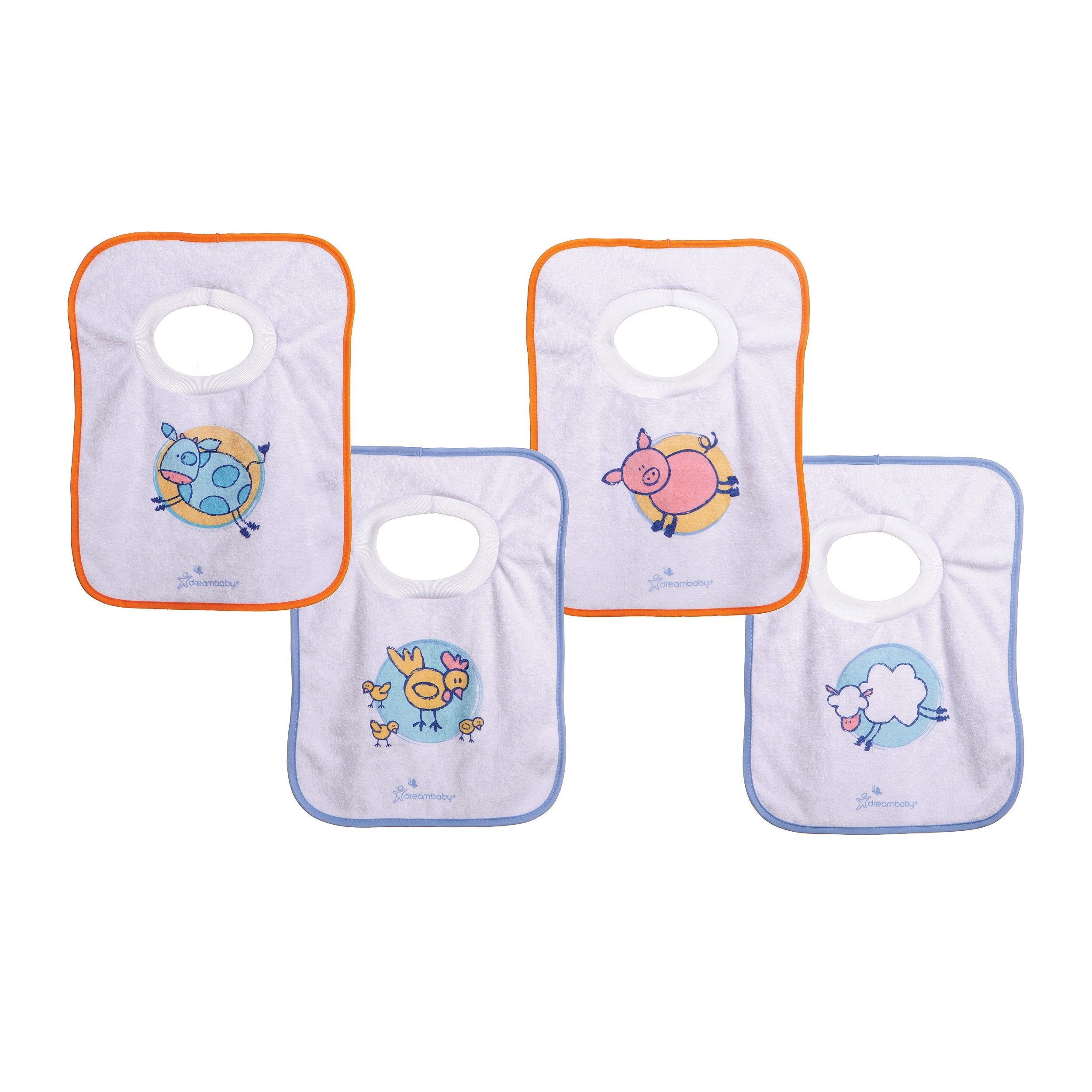 Pullover Bibs - Farm - 4 Pack