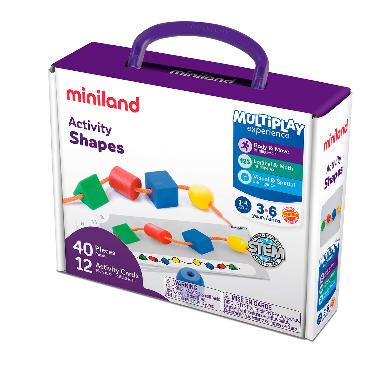 Miniland Educational - Activity Shapes Educational Game