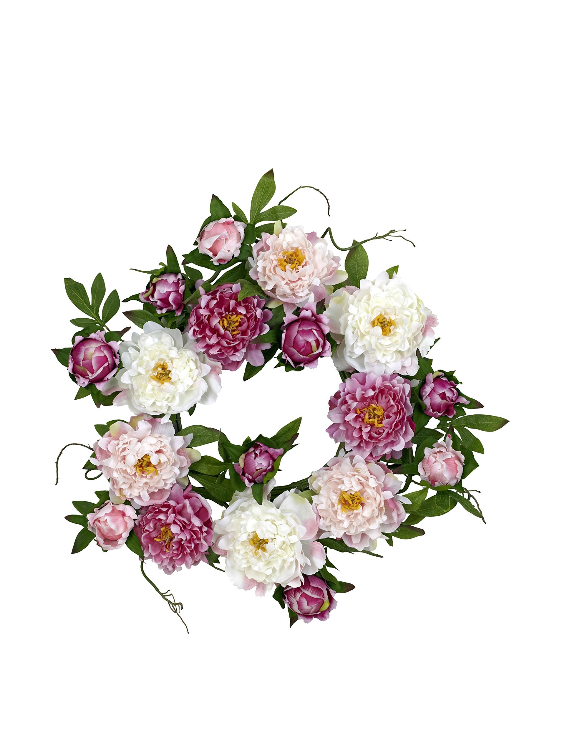 22″ Peony Wreath