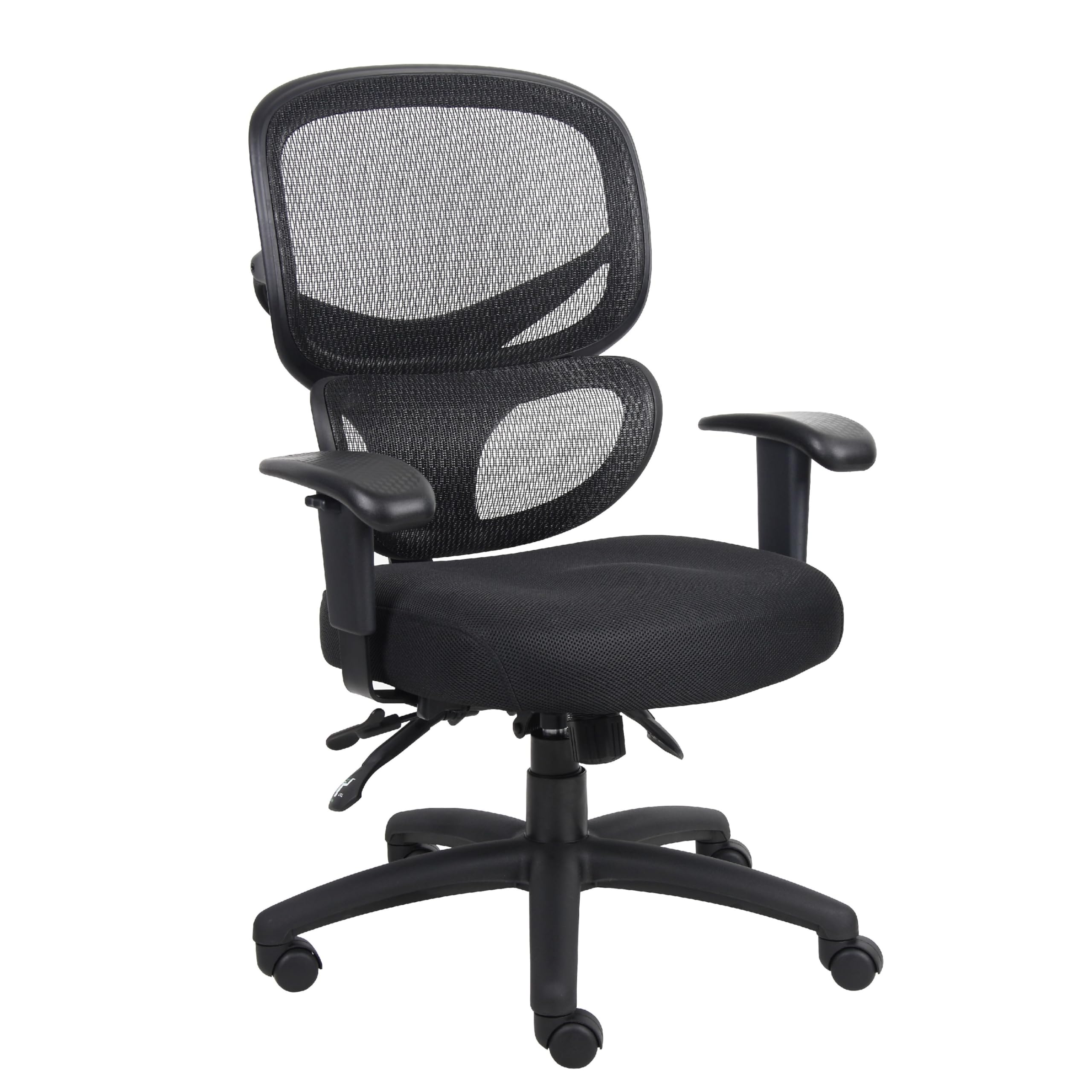 Samy Multi-Function Task Chair, Black Mesh SereneSoft, Ratchet Back