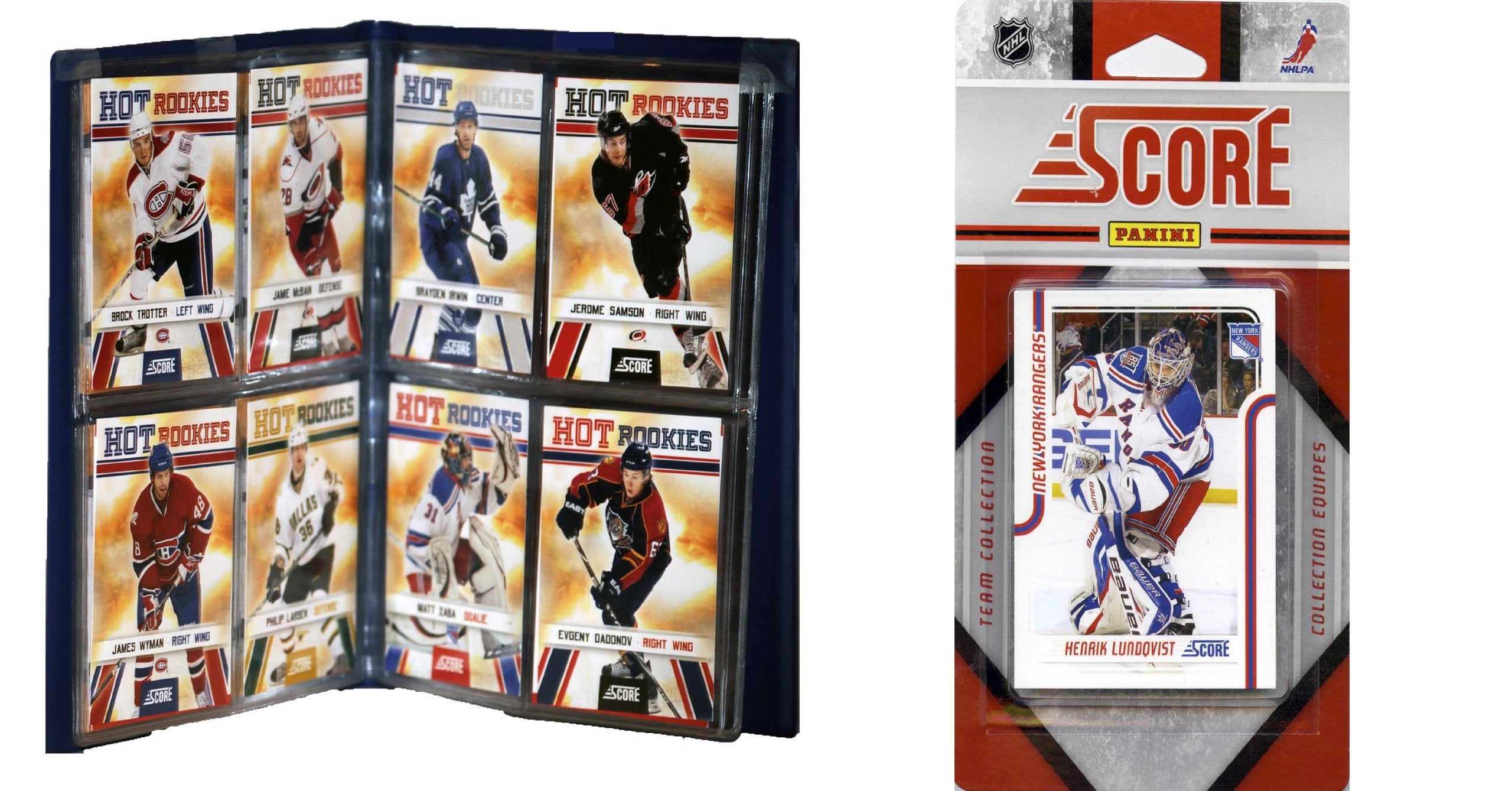 NHL New York Rangers Licensed 2011 Score Team Set and Storage Album