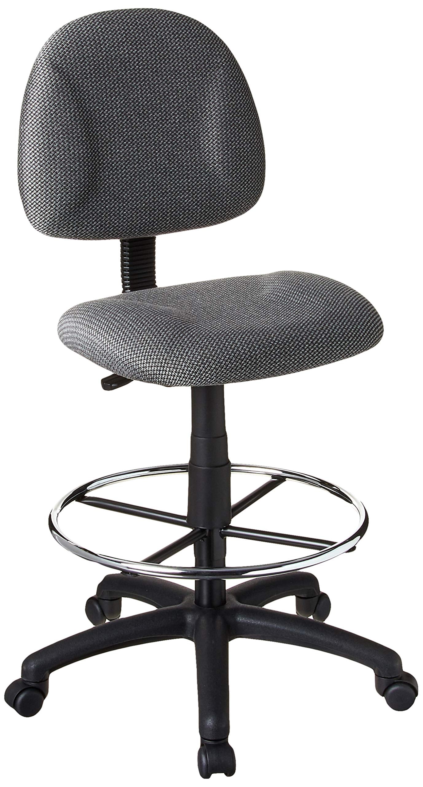 Boss Office Products Drafting Stool (B315-Gy) W/Footring