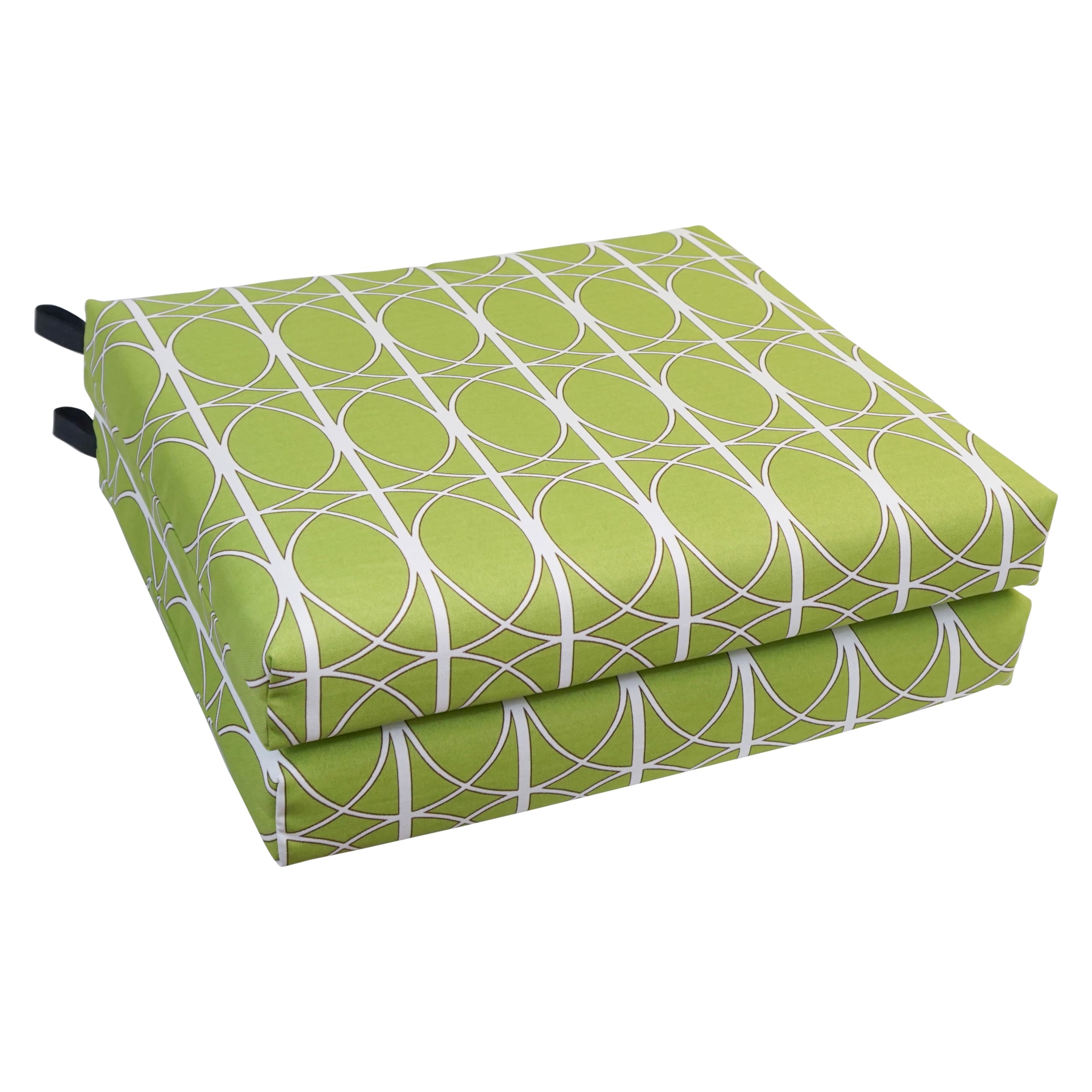 20-inch by 19-inch Patterned Outdoor Chair Cushions (Set of 2)  93454-2CH-OD-169