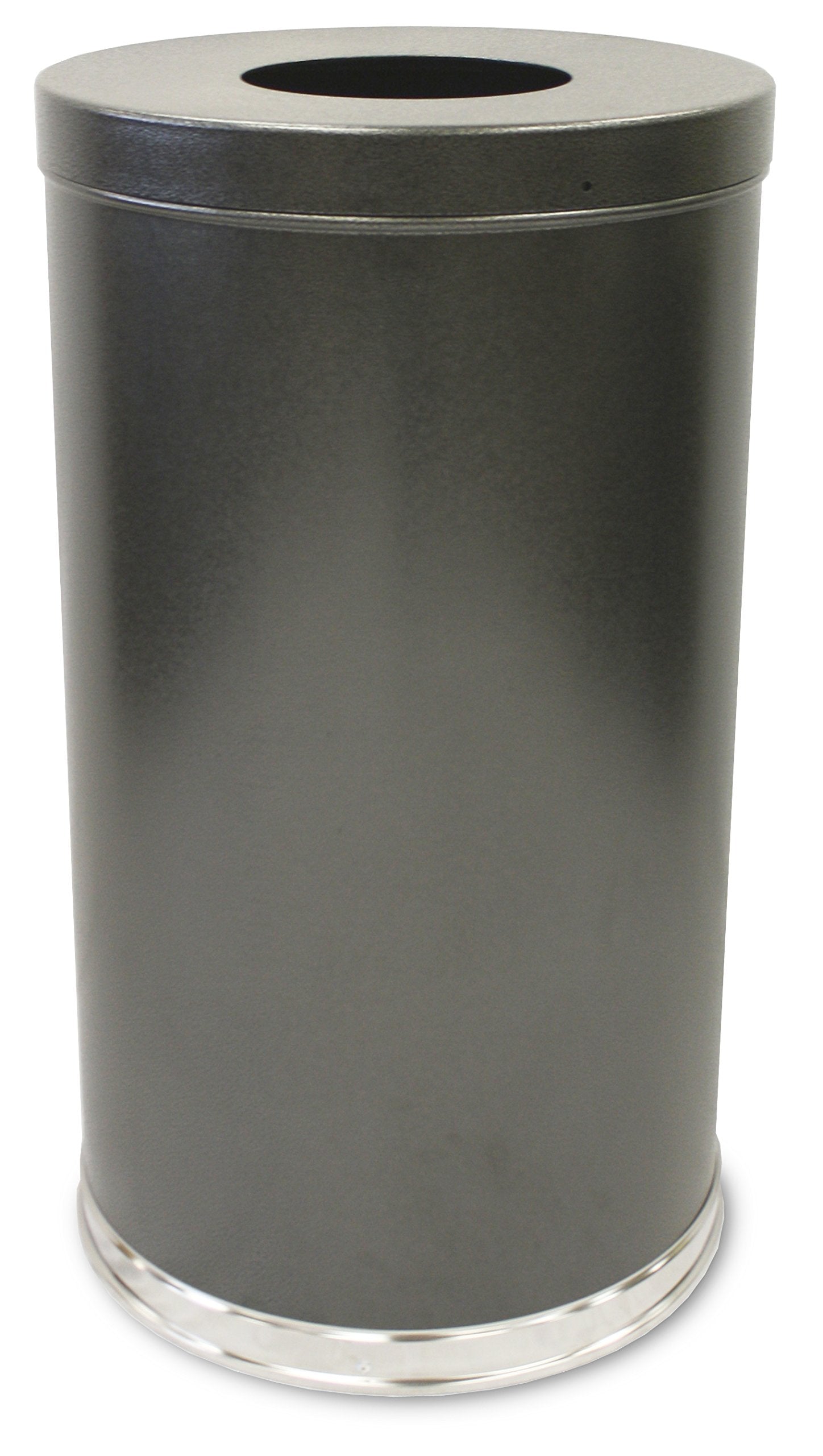 Flat top receptacle Silver Vein (Granite) Set of 1