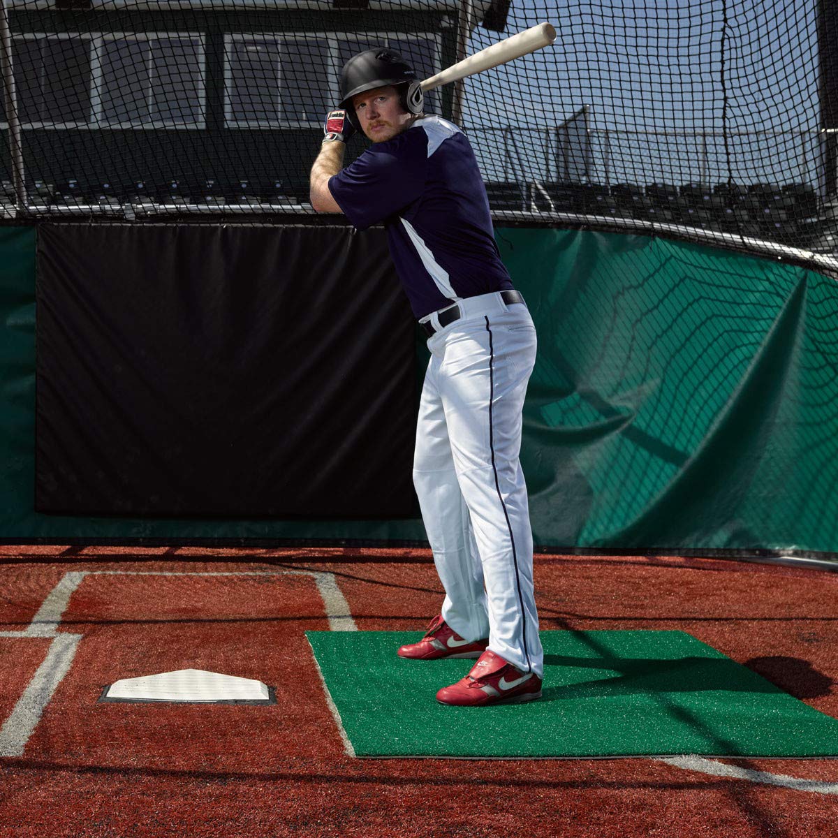 3 x 7 Green Stance Batting Mat Pro
