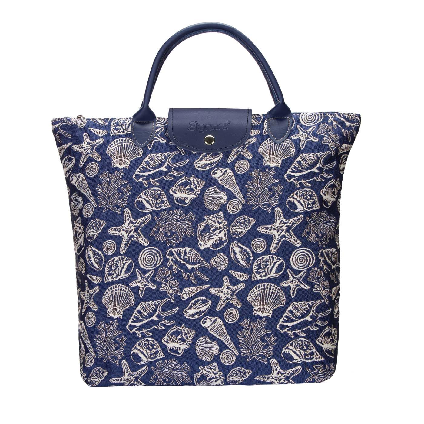 Sea Shell Foldaway Grocery Bag