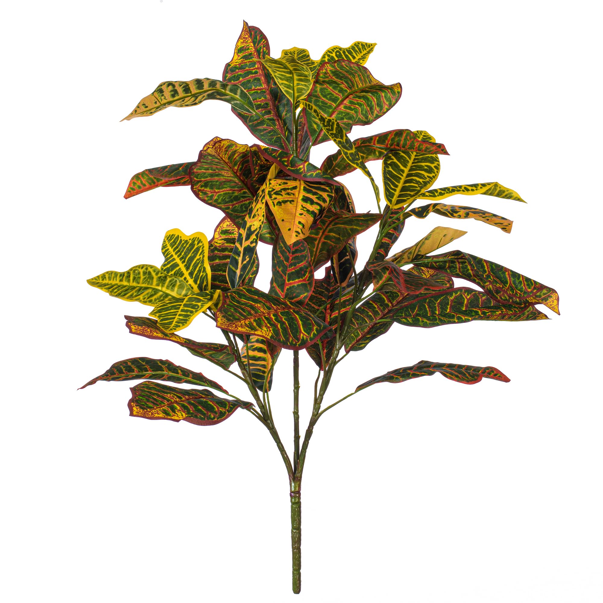 Casafoyer  34” Cronton Plant W/40 Lvs-Green/Ora - FB172601 - (Pack Of 2)