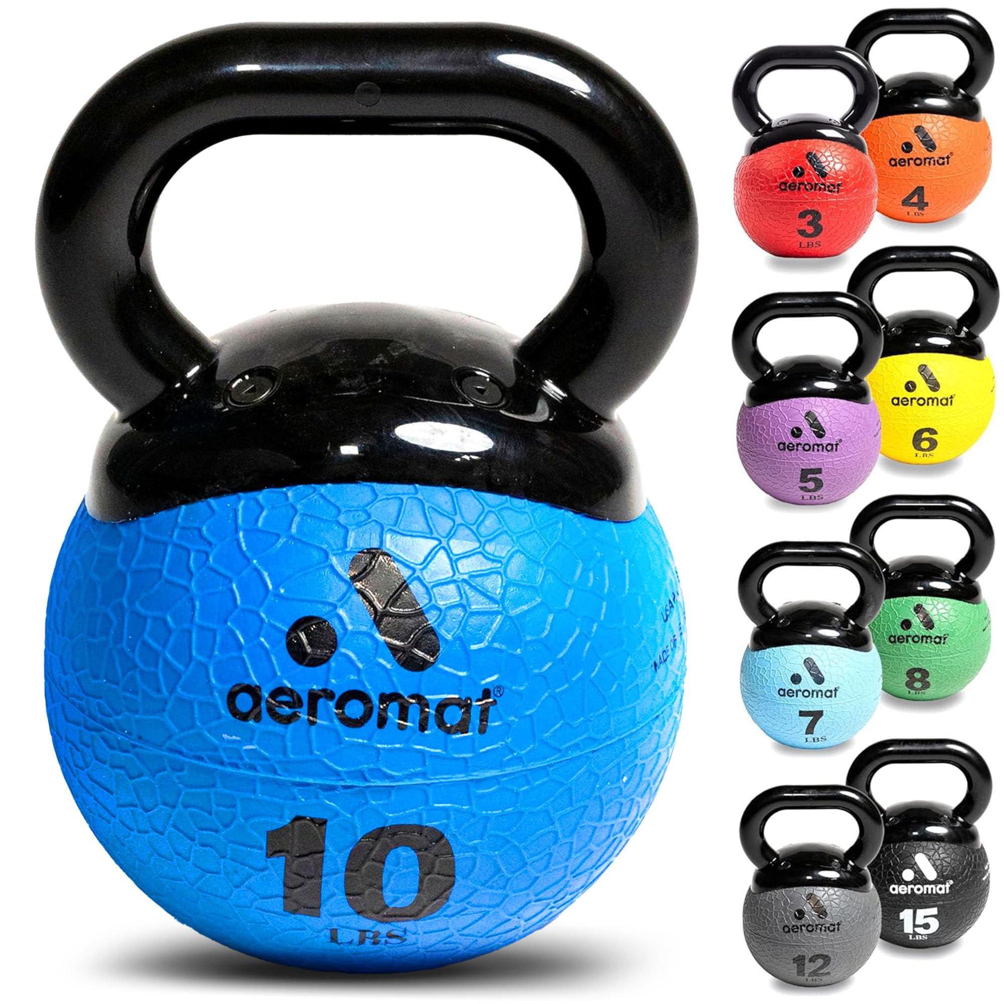 Aeromat Elite Mini Kettlebell Medicine Ball, 10 lb, color: Copper
