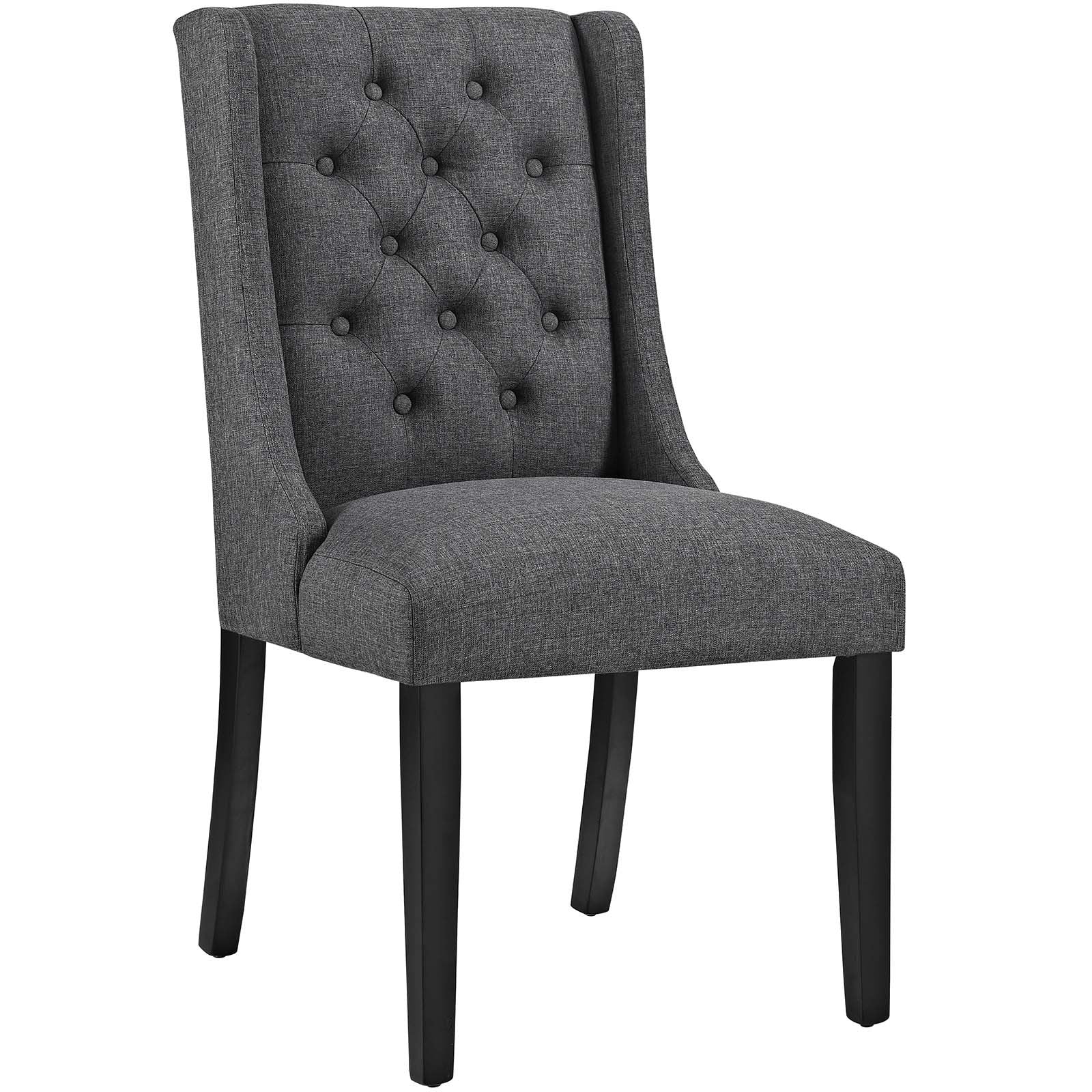 Baronet Fabric Dining Chair - Gray