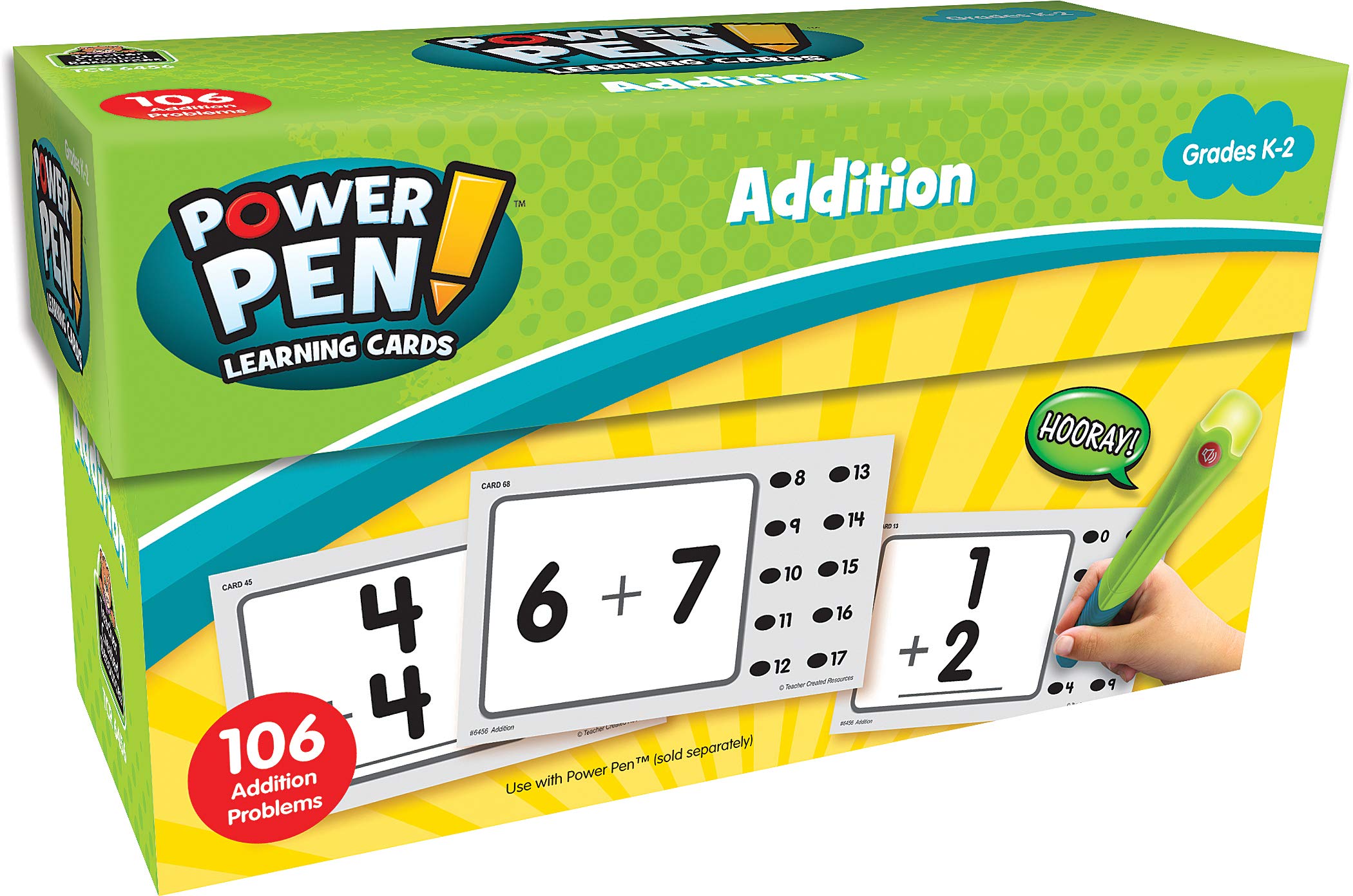 Teacher Created Resources Power Pen Learning Cards: Addition (TCR6456), Medium