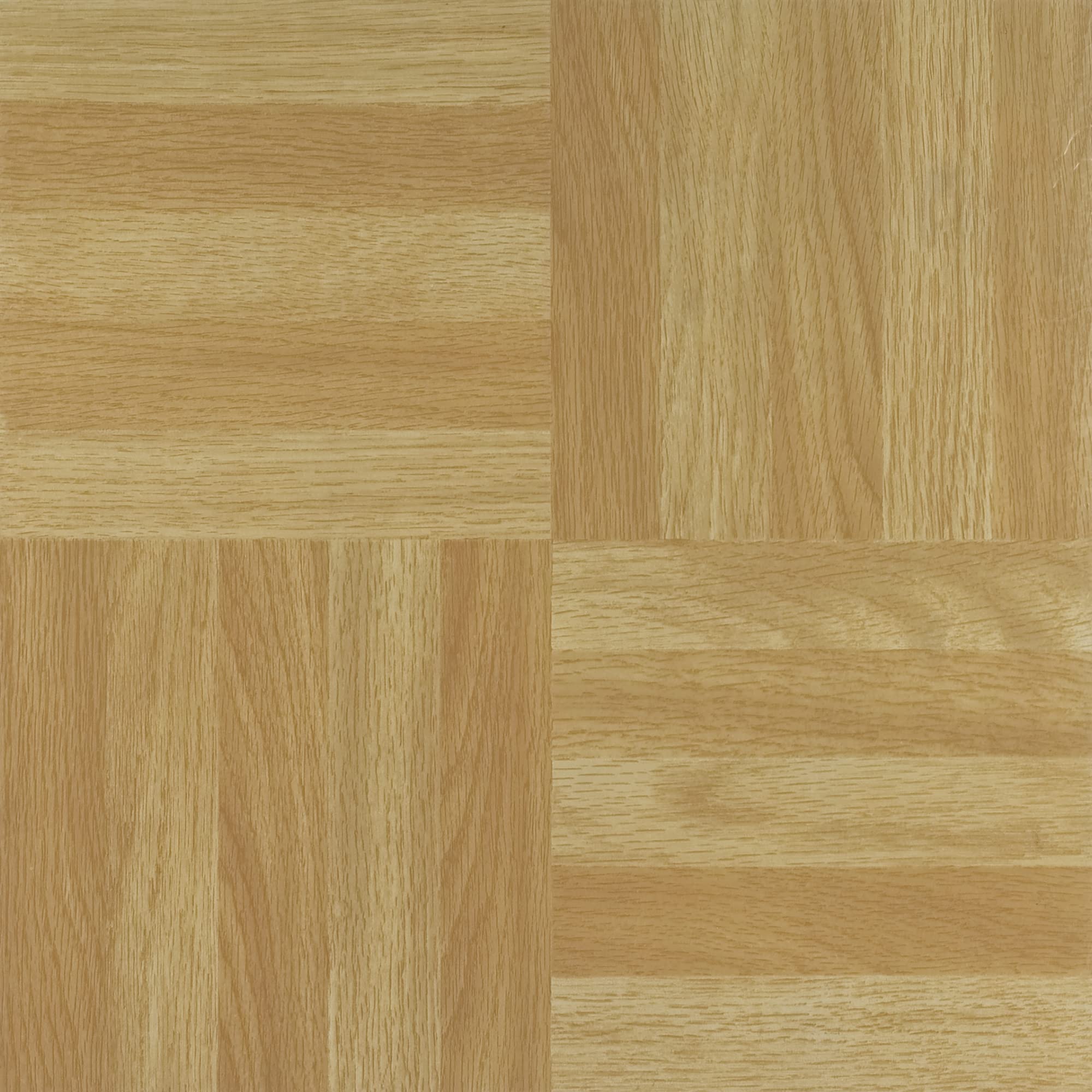 NEXUS Four Finger Square Parquet 12 Inch x 12 Inch Self Adhesive Vinyl Floor Tile #204 - 20 Tiles