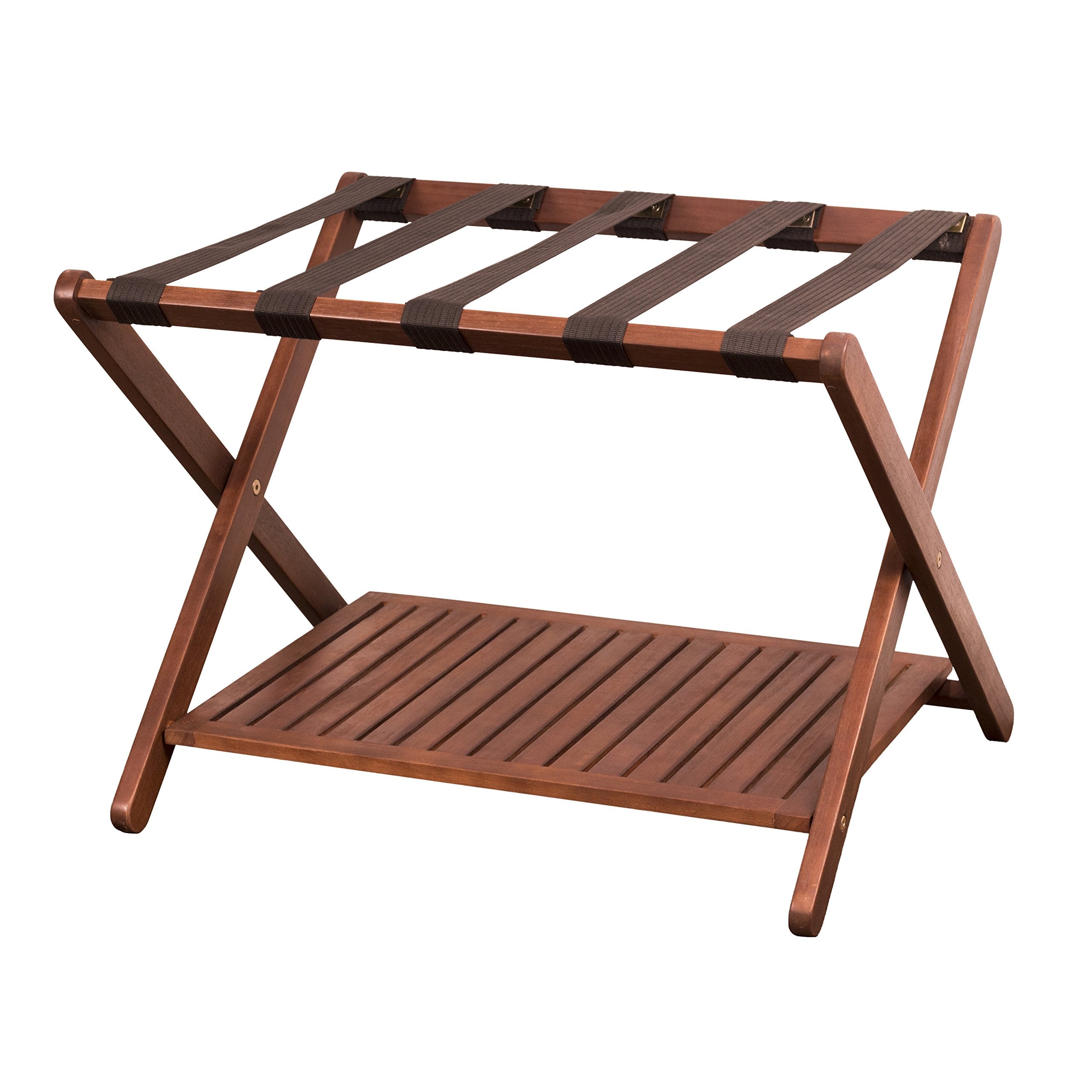 Merry Products Luggage Rack, Brown