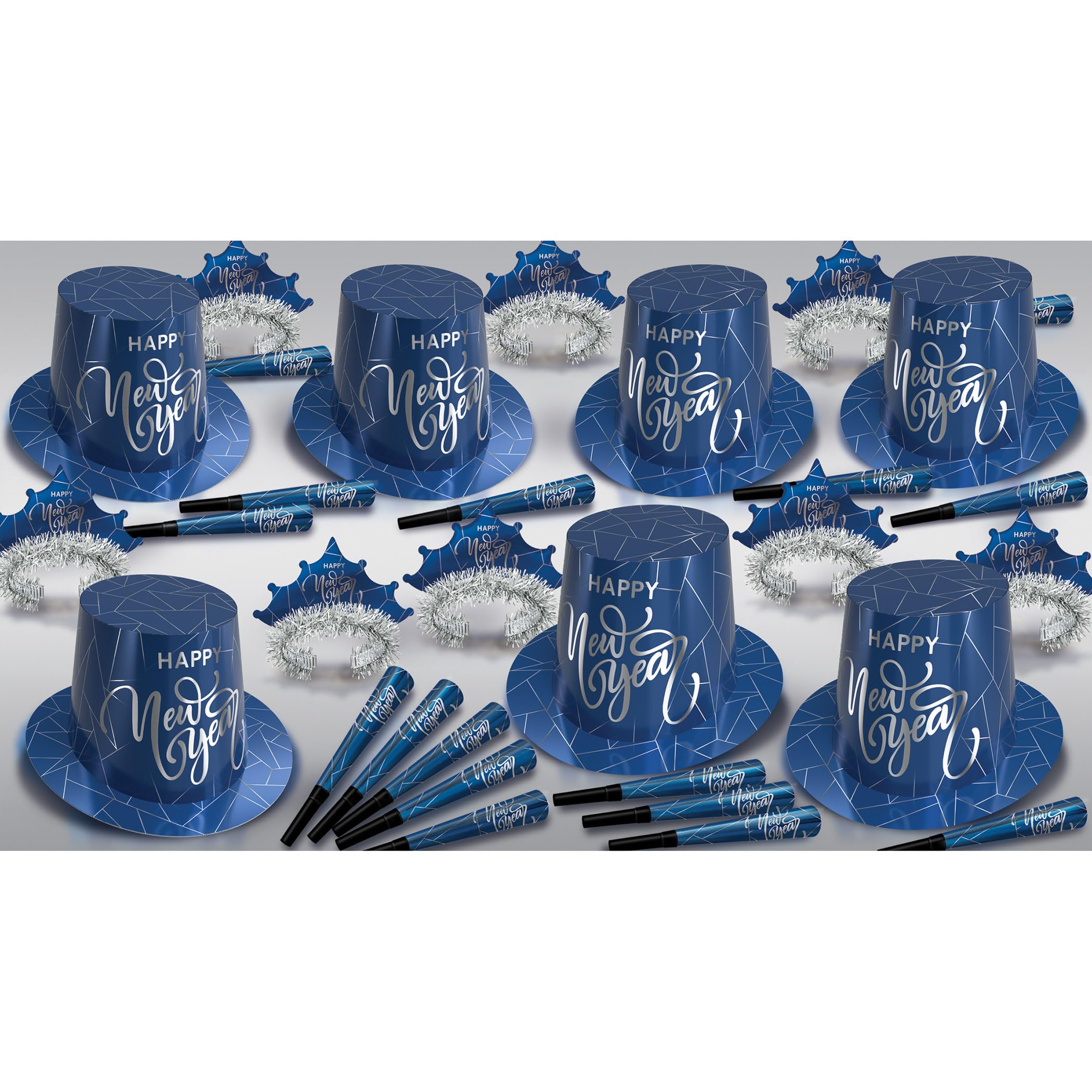 Beistle 80187-S50 Midnight Blue New Year Asst for 50