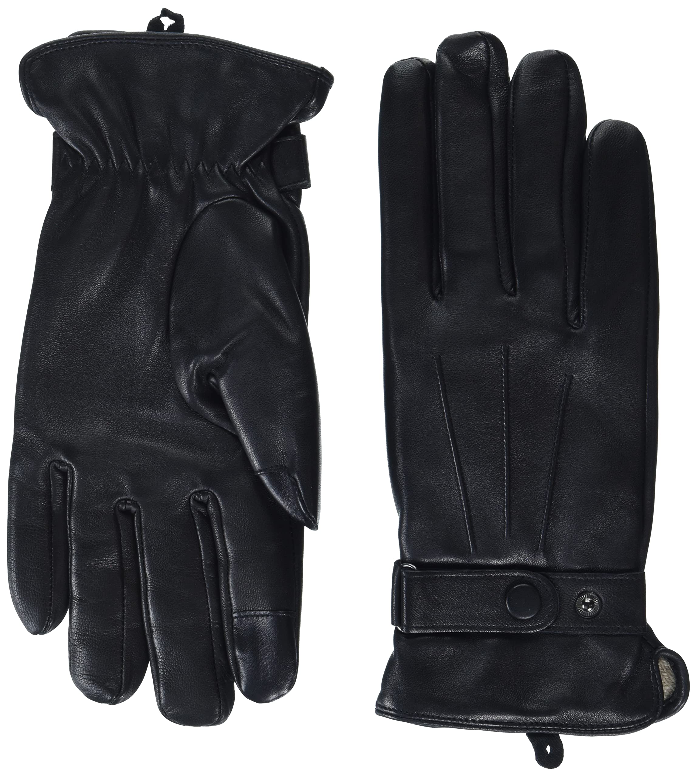 Royce Leather Premium Lambskin Leather Cellphone Tablet Touchscreen Gloves, Mens Extra Large, Black