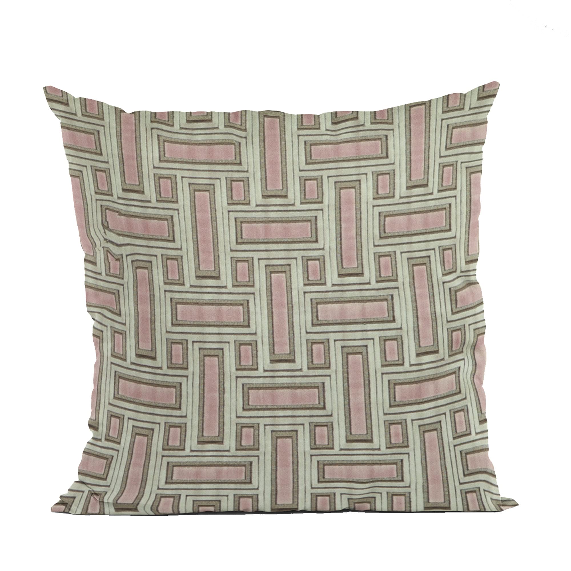 Plutus Bella Pink Stony Cut Velvet, Some Sparkle To It Luxury Throw Pillow - Double sided  20 x 20”