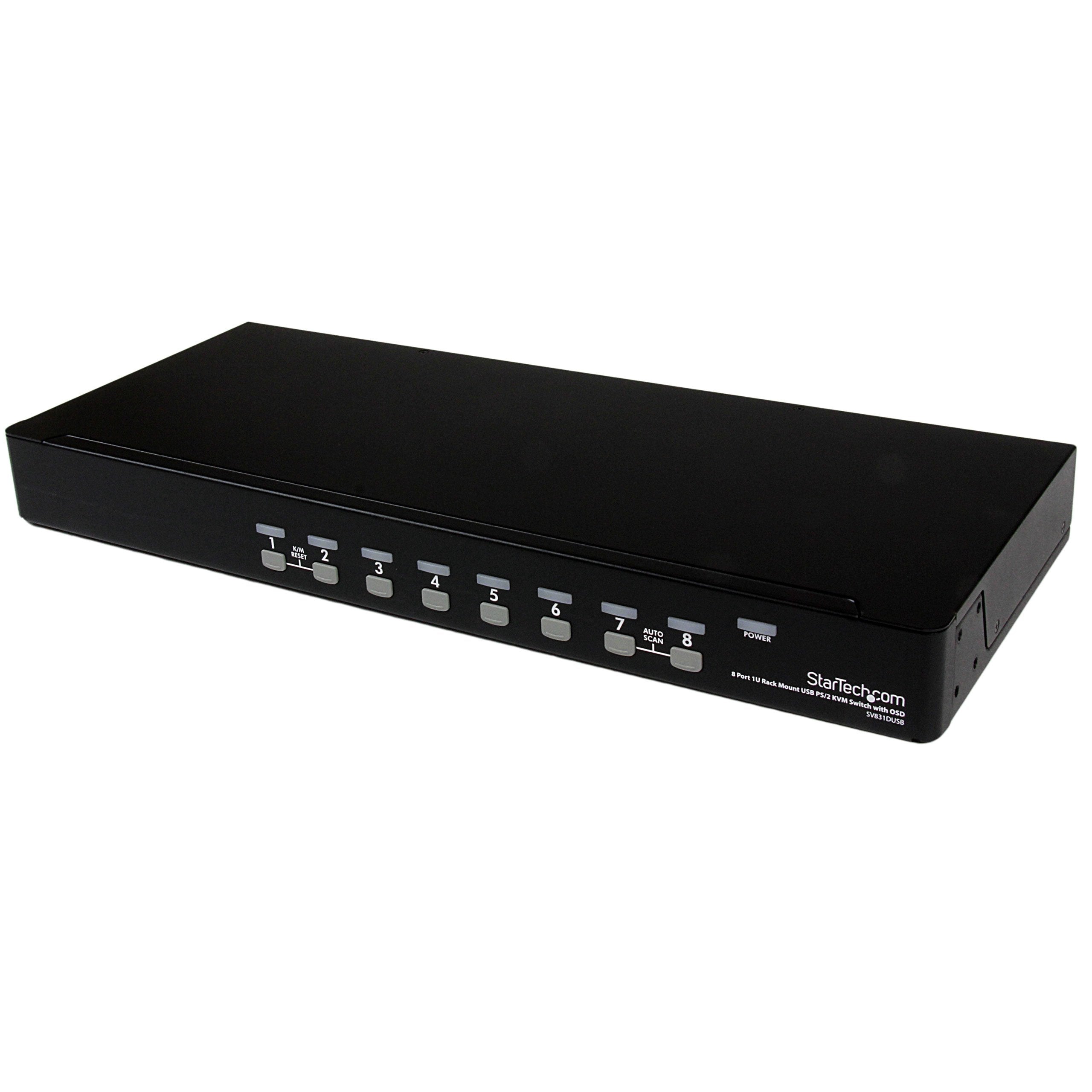 8PORT USB PS2 KVM SWITCH 1U RACKMOUNT WITH OSD