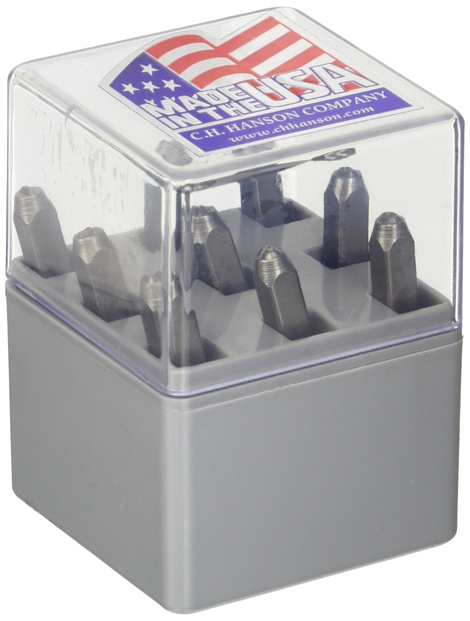 Ch Hanson Stamp Set-18 Number Clam Shell Standard 9Pcs