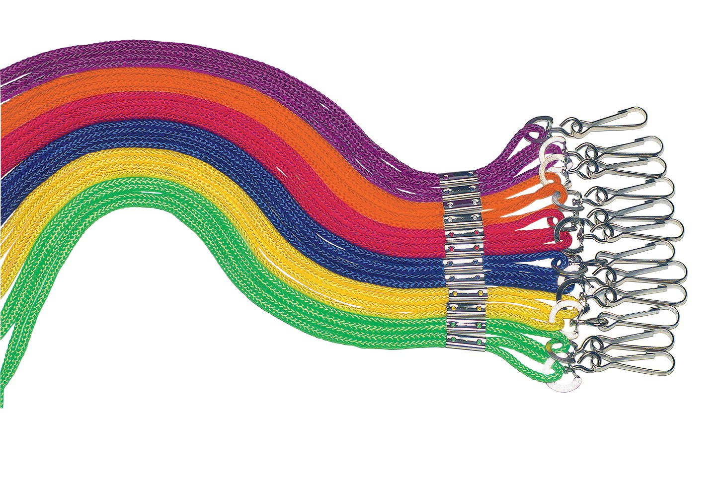 Sportime Braided Nylon Lanyards, Pack of 12