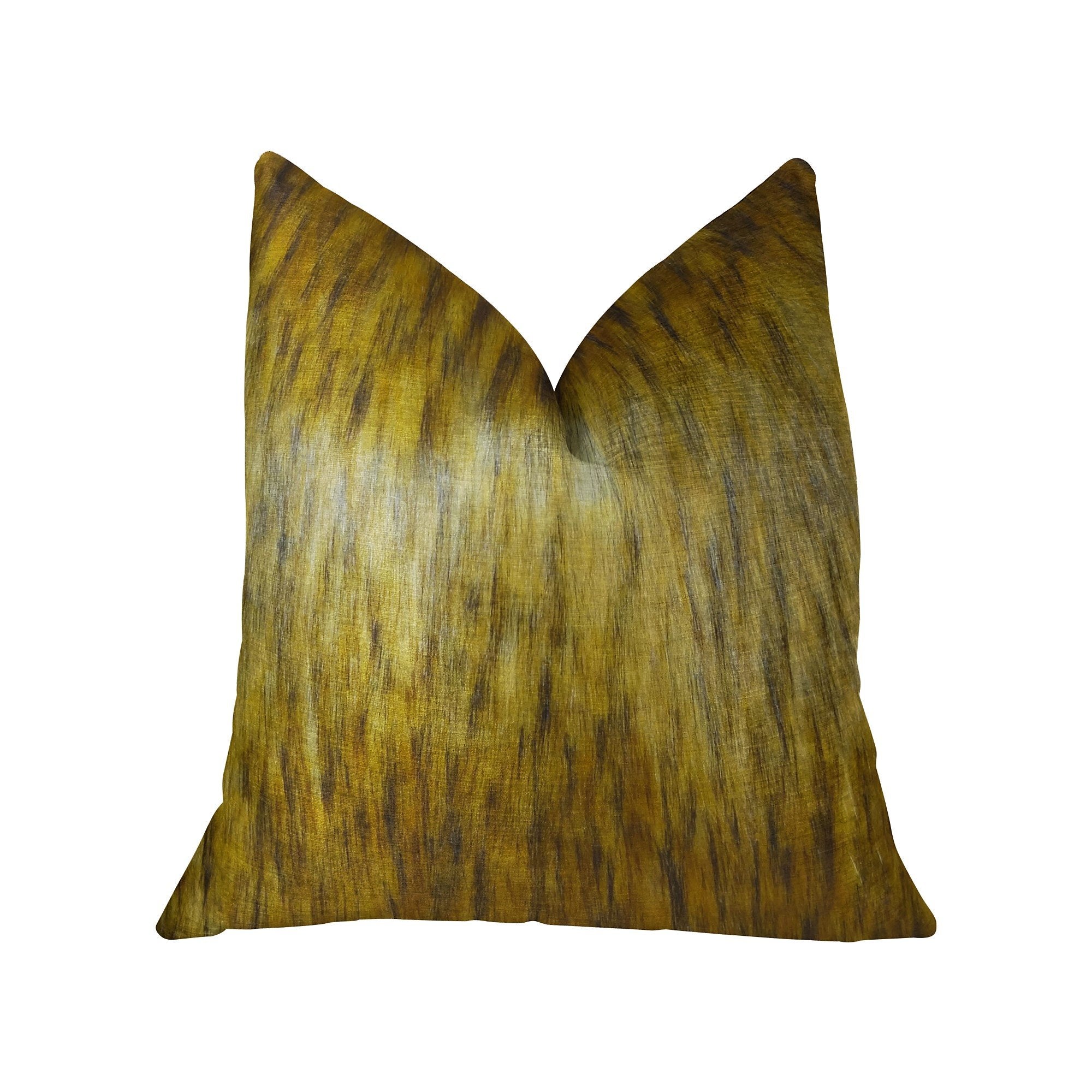 Plutus Mountain Coyote Handmade Throw Pillow, (Double sided  12 x 25")"