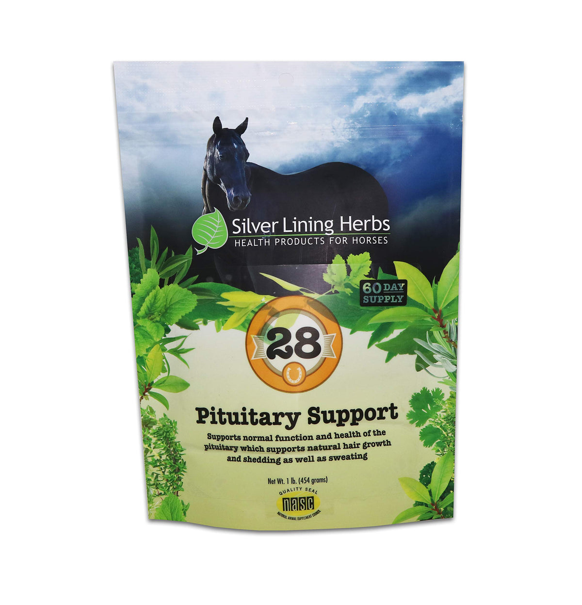 Silver Lining Herbs 28 Pituitary Support - Supports Equine Normal Function And Health Of The Pituitary - Natural Herbal Blend Ma