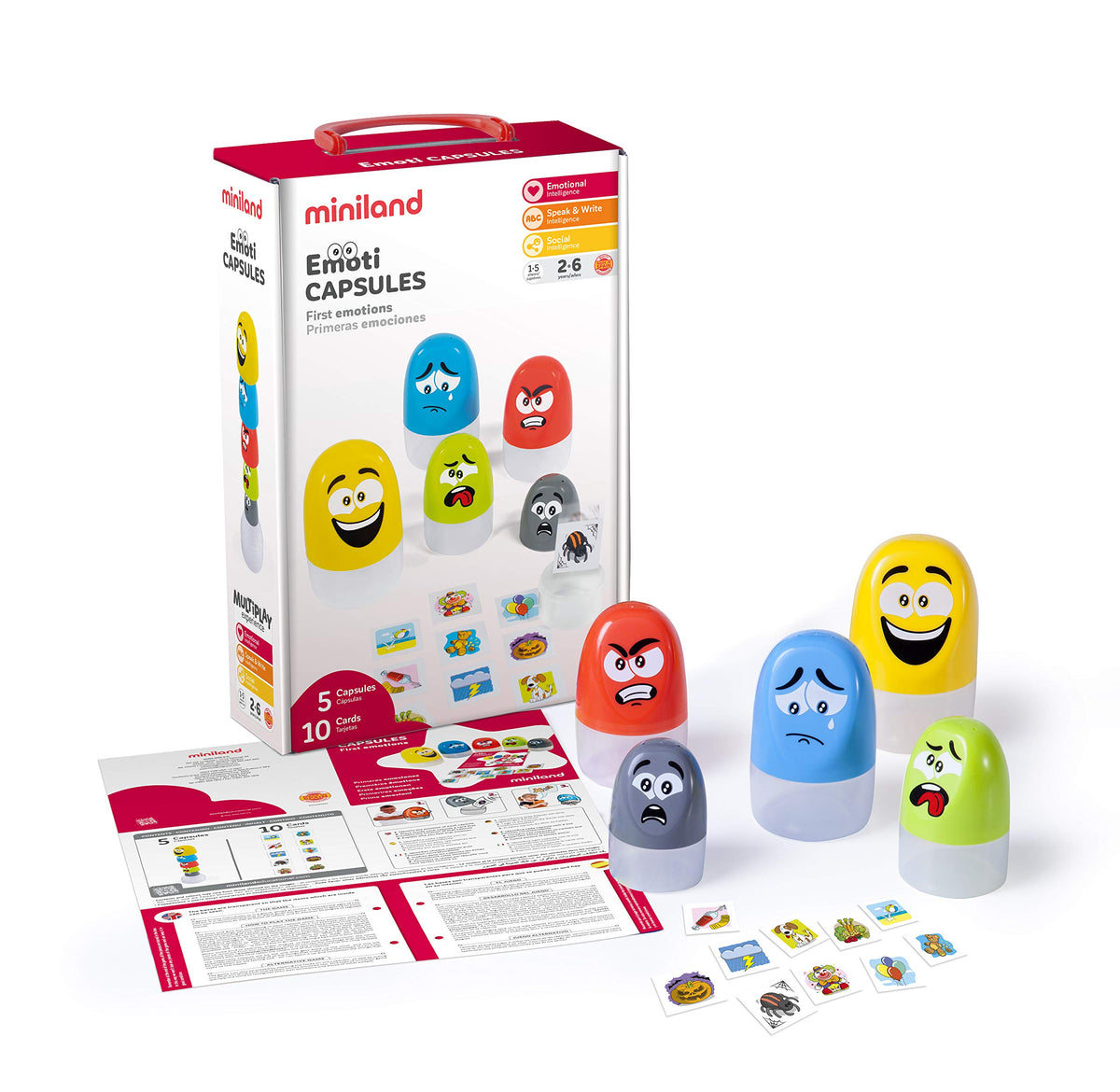 Miniland Educational - Emoti Capsules Playset For Kids