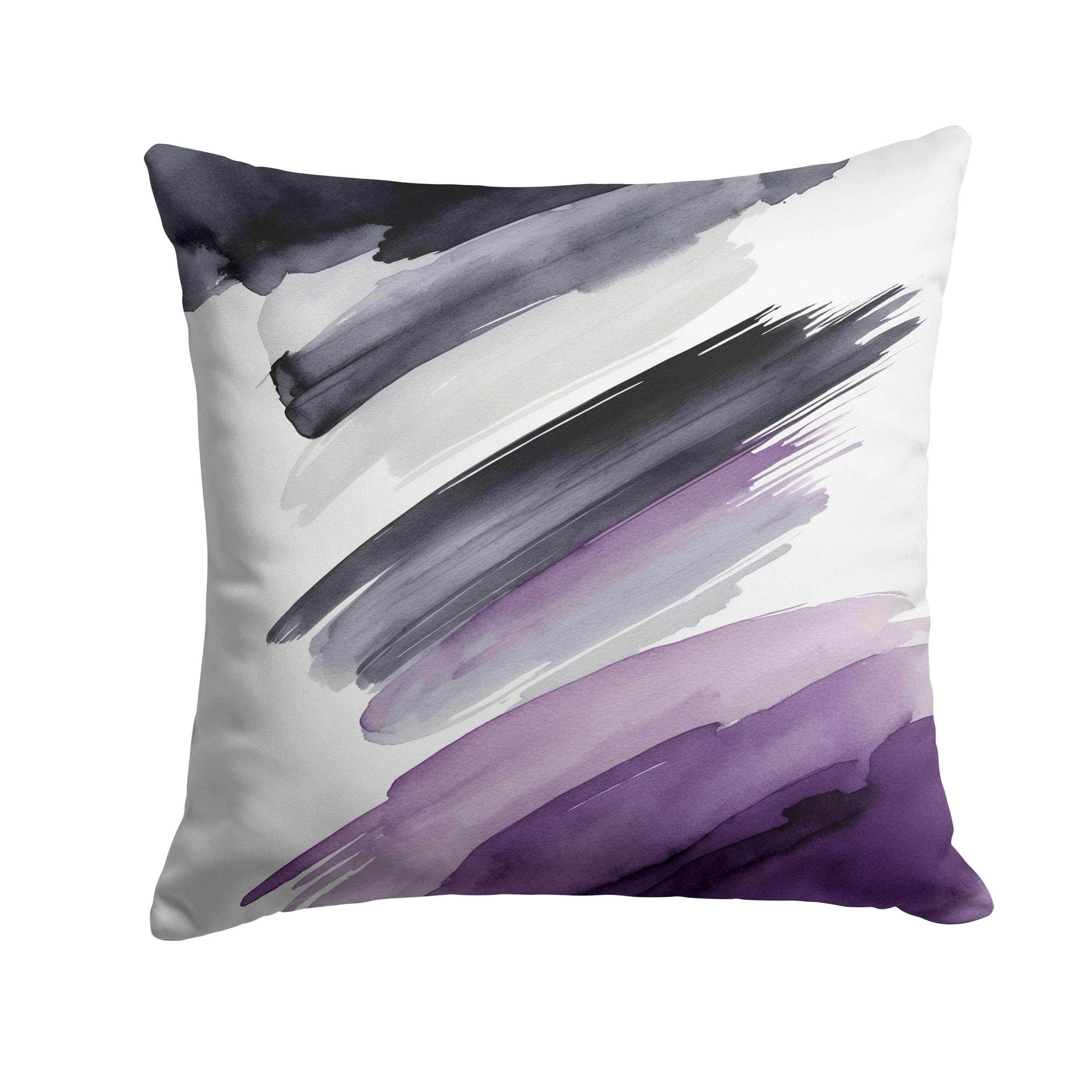 Carolines Treasures Asexual Pride Throw Pillow Machine Washable, Indoor Outdoor Decorative Pillow for Couch, Bed or Patio, 18Hx18W