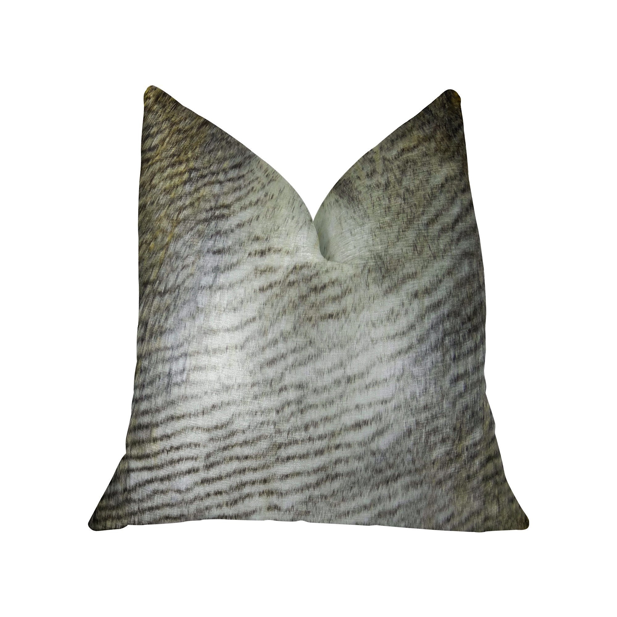 Plutus Brands Plutus Alaskan Hawk Handmade Throw Pillow, 22 X 22, White Gray Beige