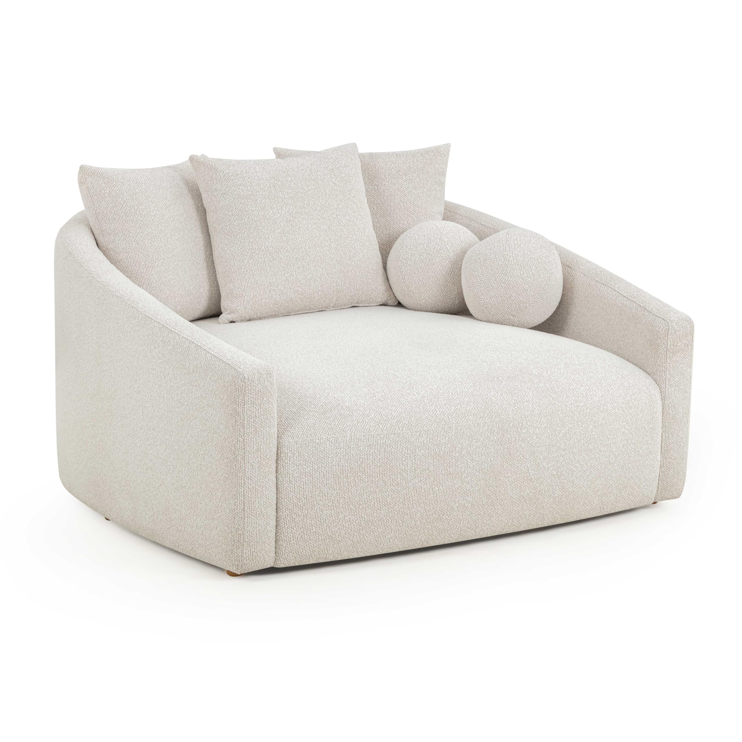Tov Furniture Hanim Cream Boucle Daybed