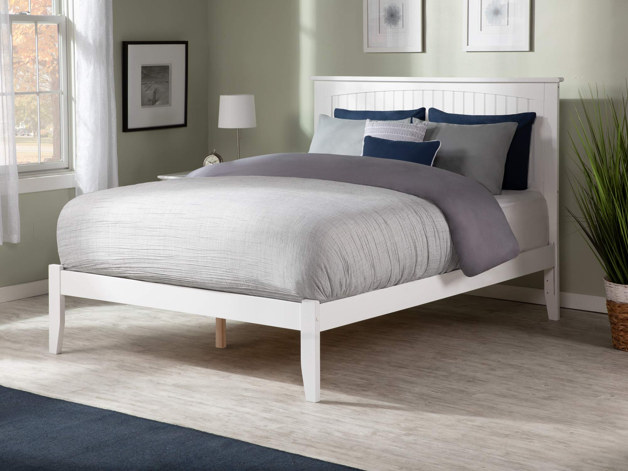 Nantucket King Platform Bed in White