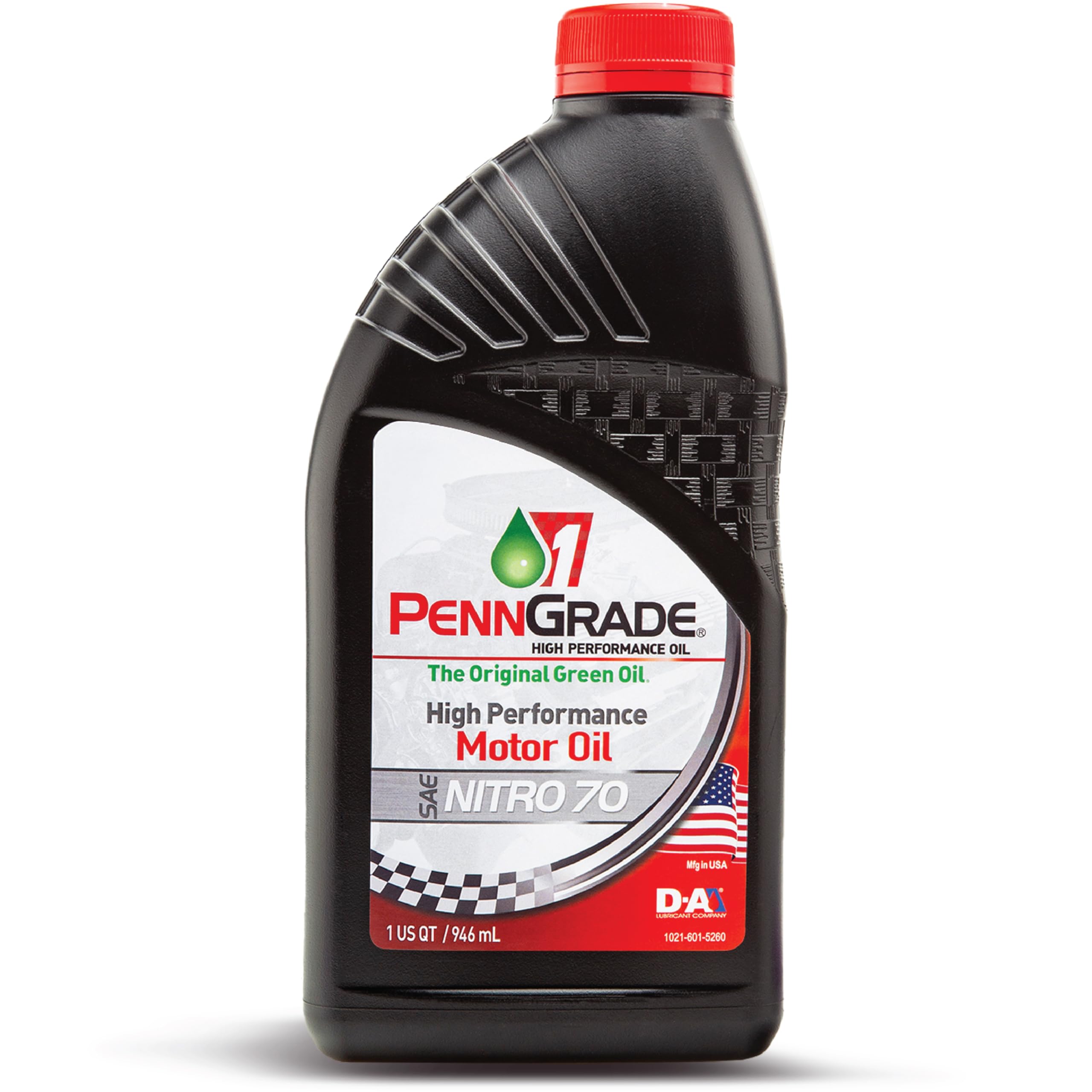 PENN GRADE 1, 71176, Monograde High Performance Oil Nitro 70, 1 Quart (12 Pack)