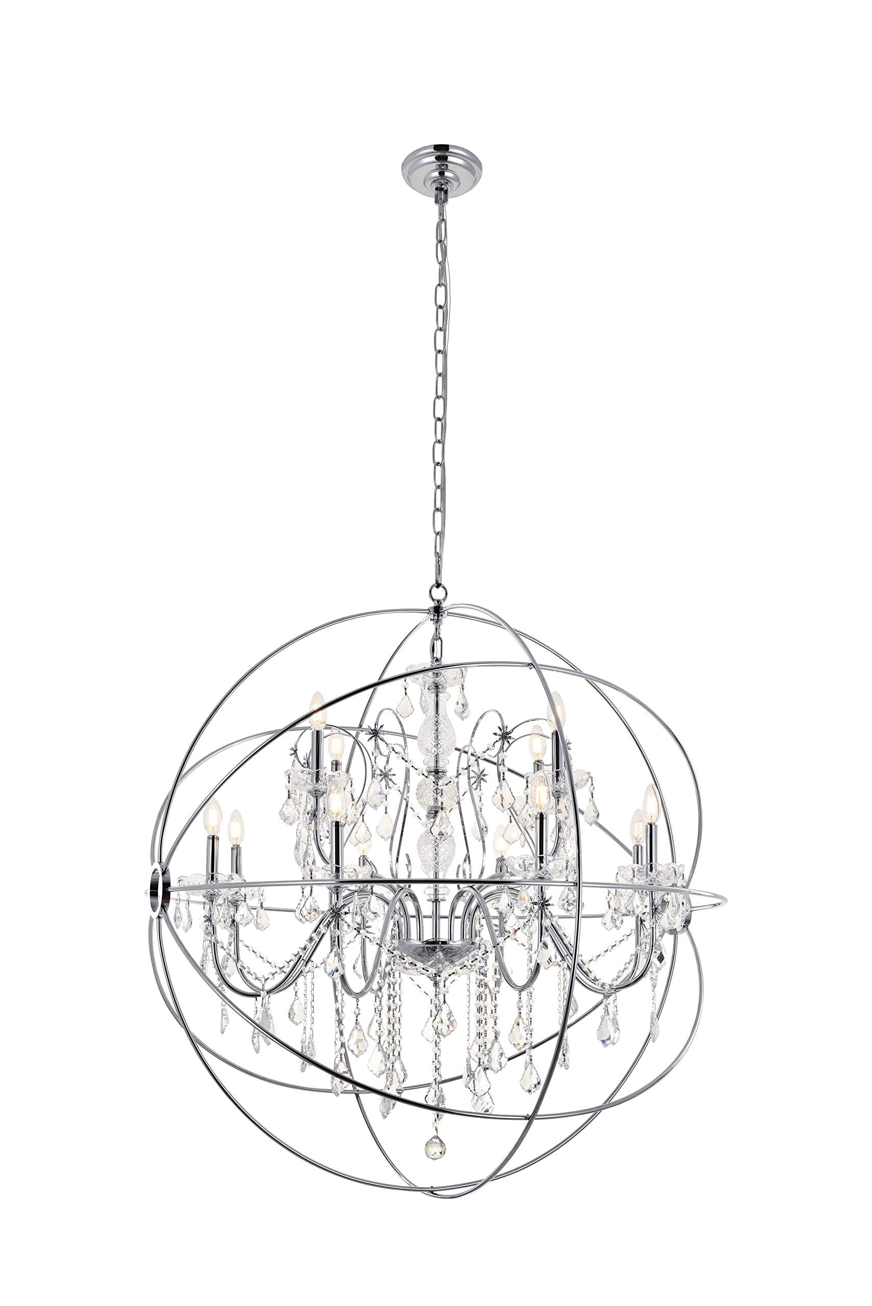 Cordelia 12 Light Chrome Crystal Pendant