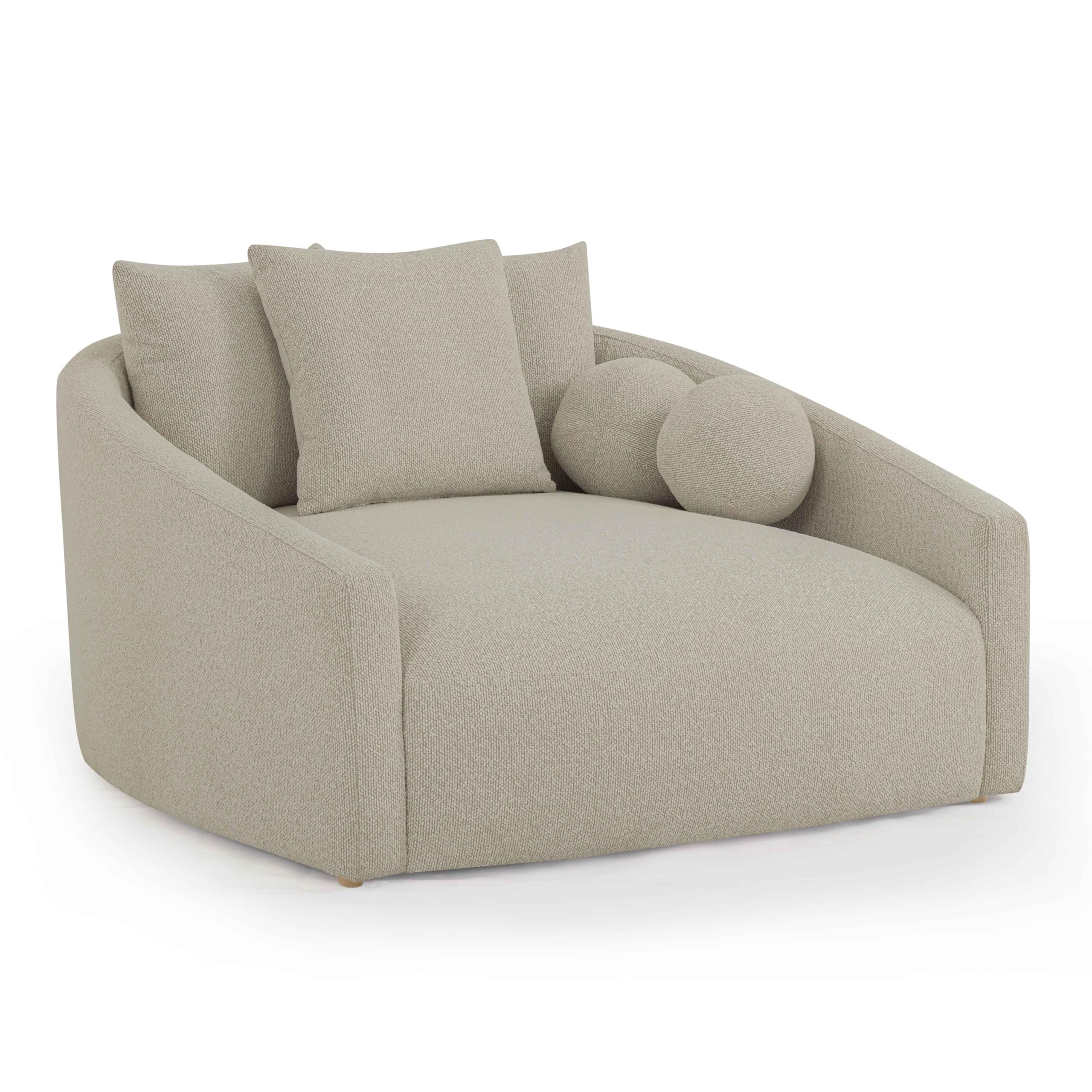 Tov Furniture Hanim Warm Grey Boucle Daybed