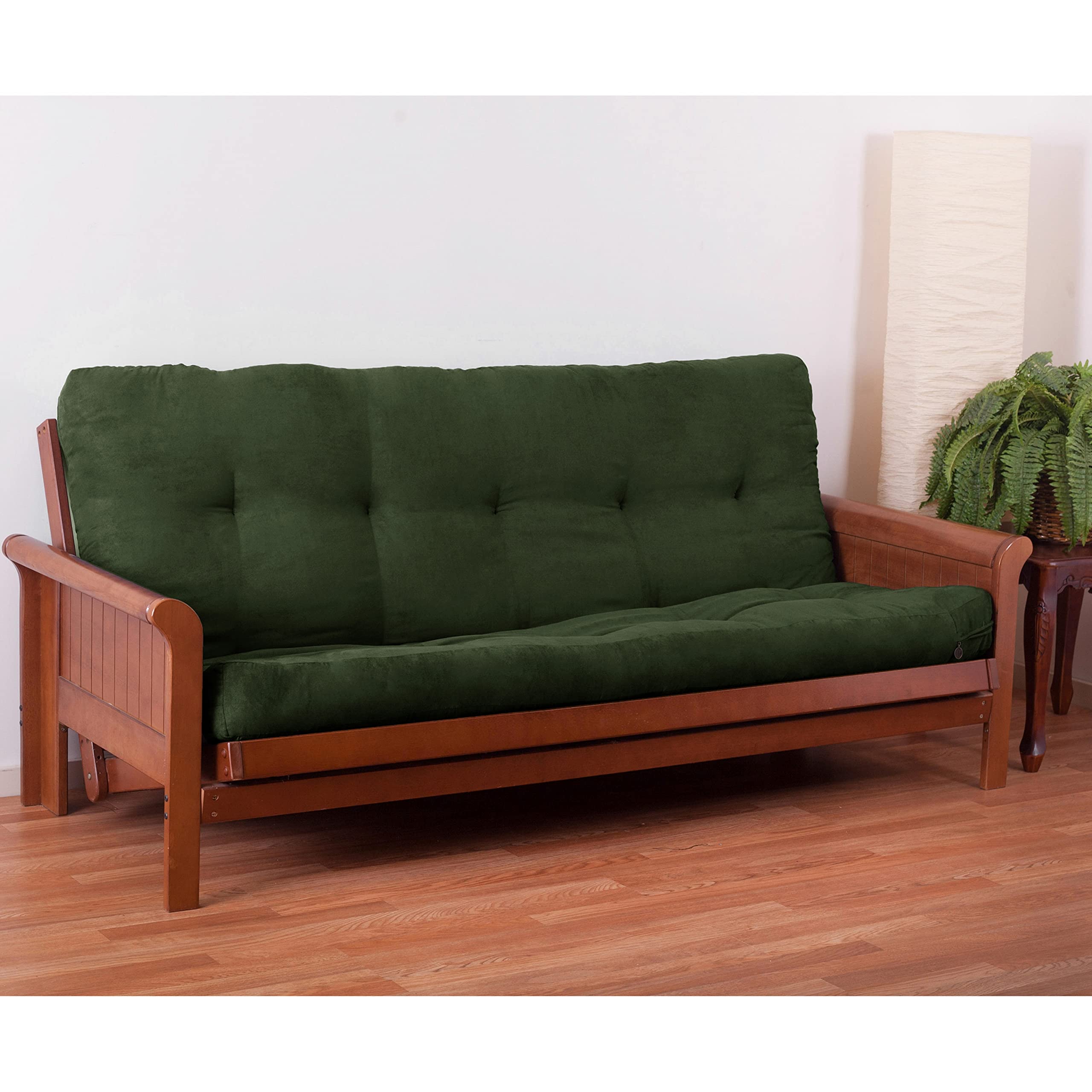 Blazing Needles Vitality 6-inch Microsuede Full-size Futon Mattress - Hunter Green - Hunter Green